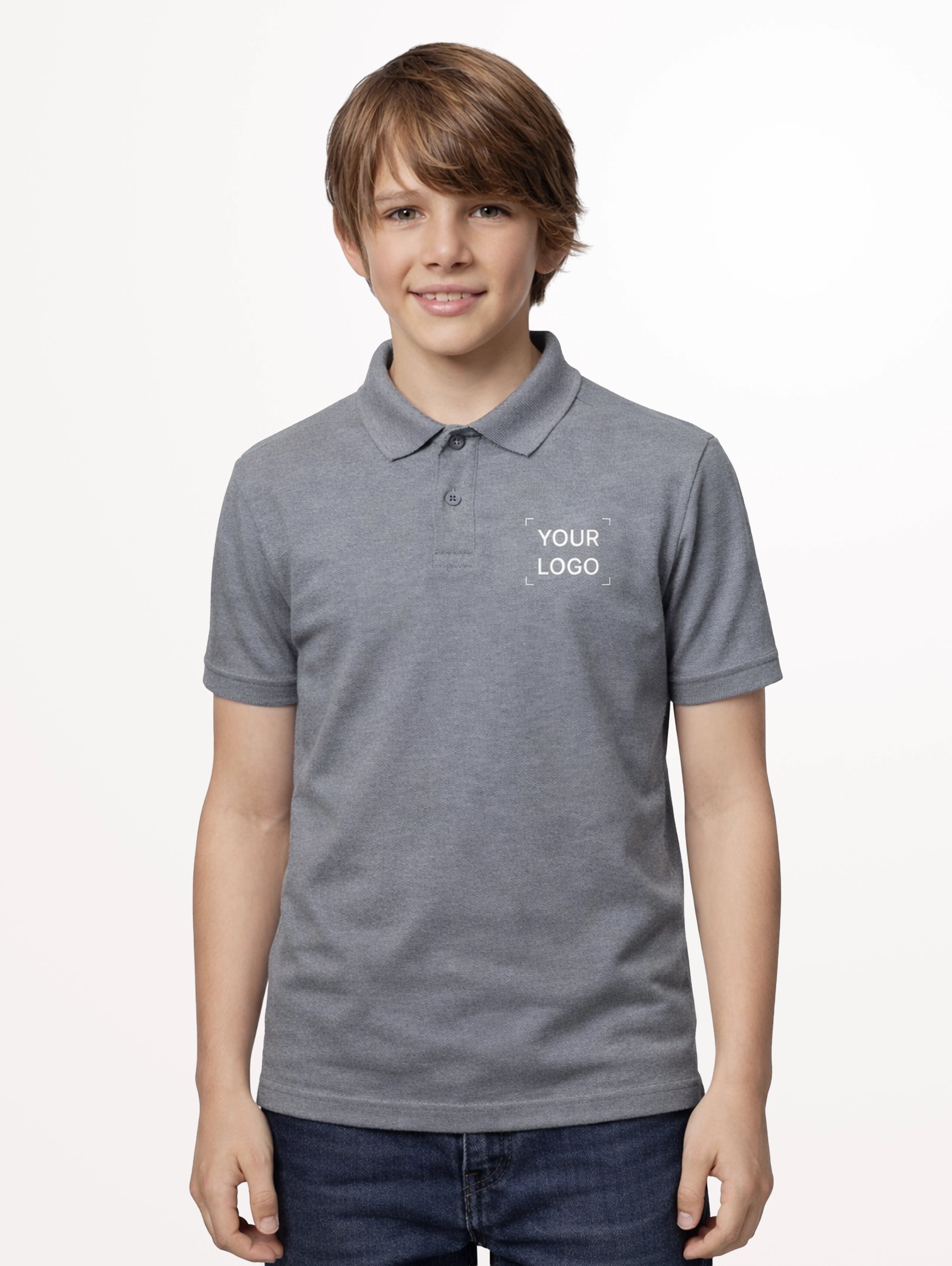 Junior's Performance Polo - Grey