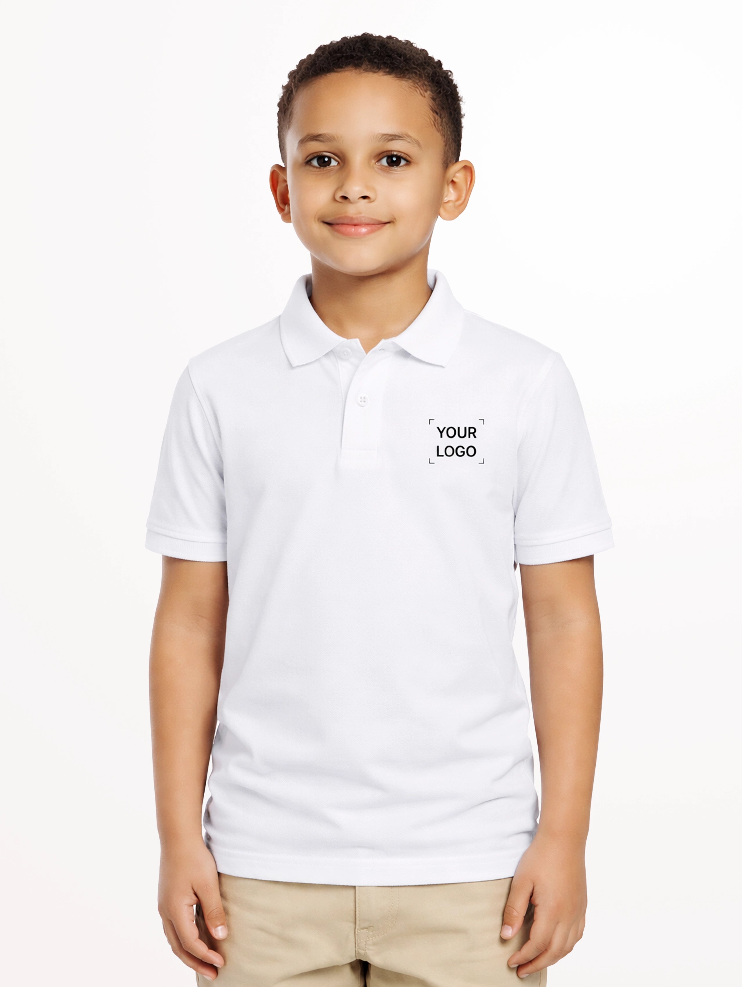 Junior's Performance Polo - White