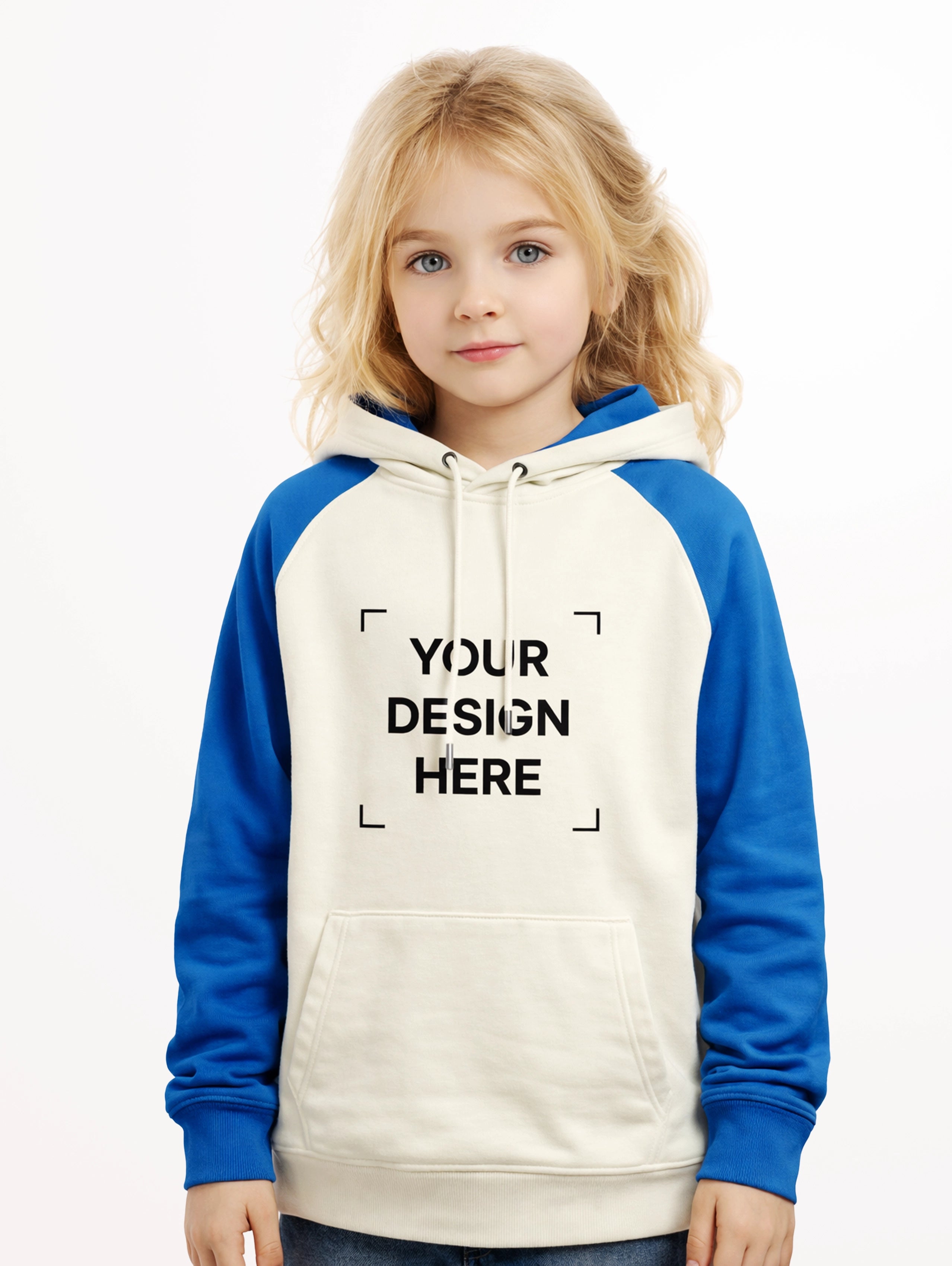 Junior's Raglan Sleeve Blend Oversized Pullover Hoodie - Off-White