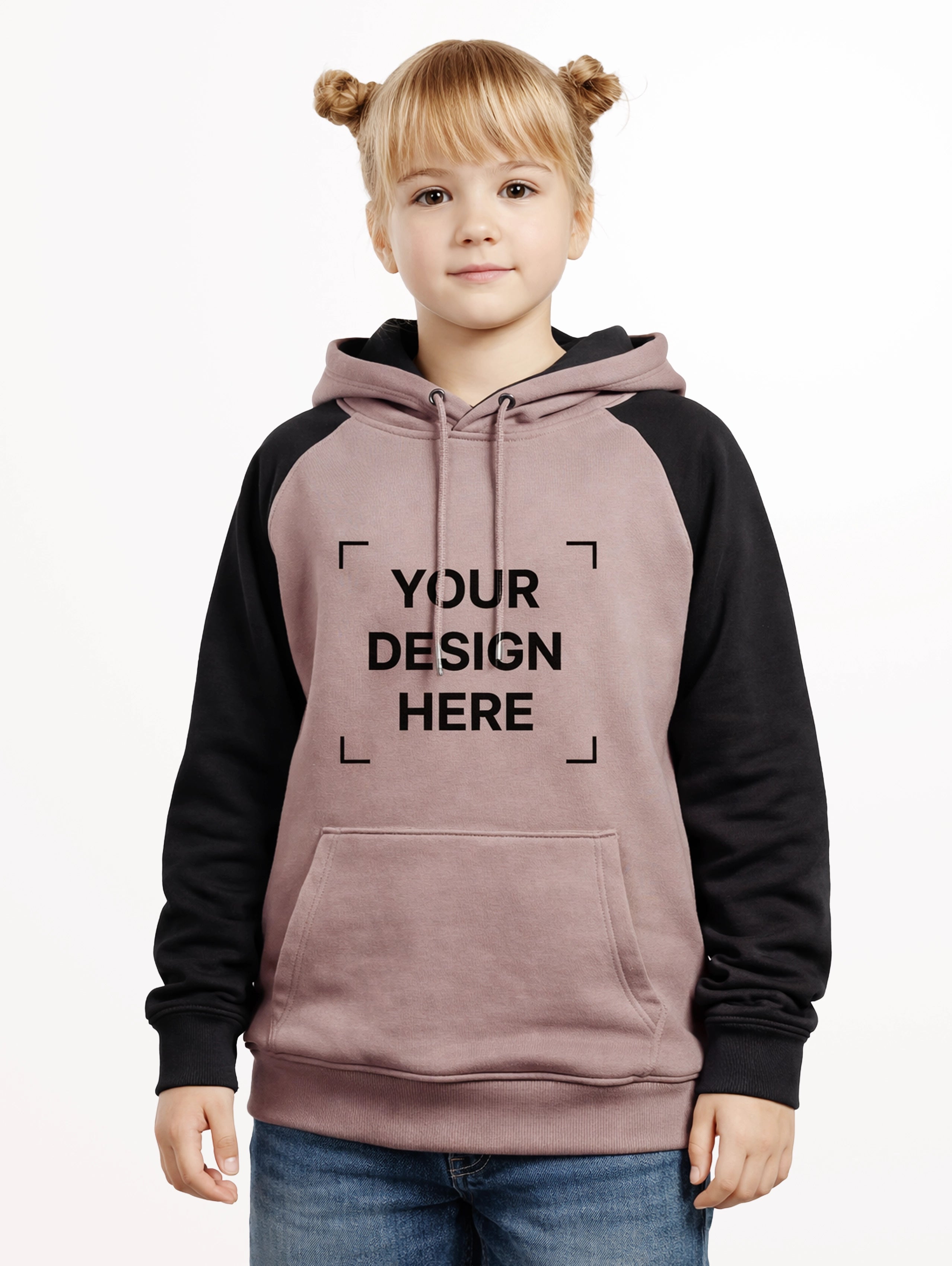 Junior's Raglan Sleeve Blend Oversized Pullover Hoodie - Orchid