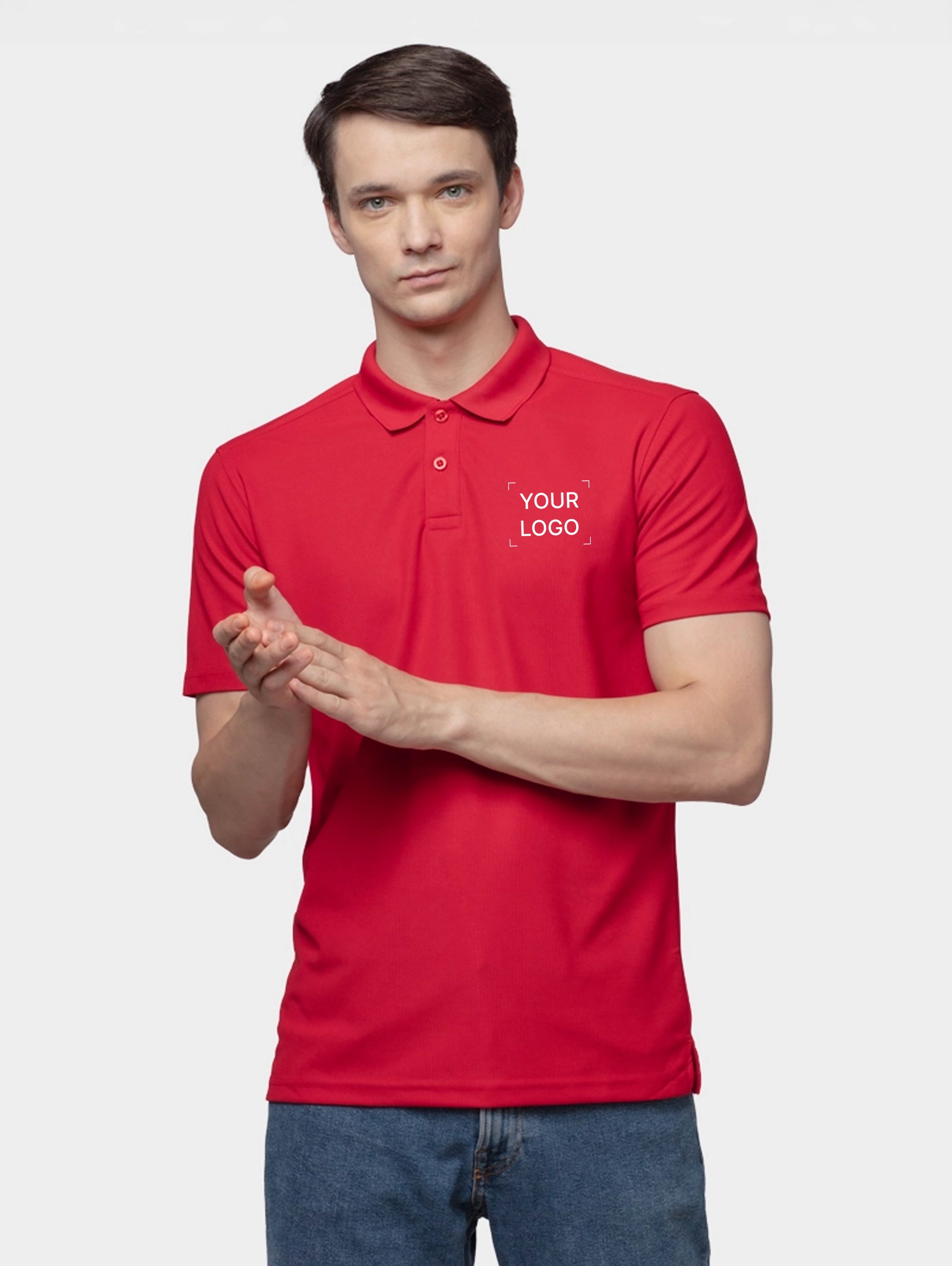 Men's Performance Polo - Arrow Red
