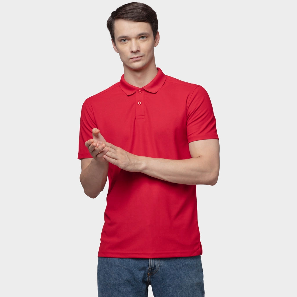 Men's Performance Polo - Arrow Red