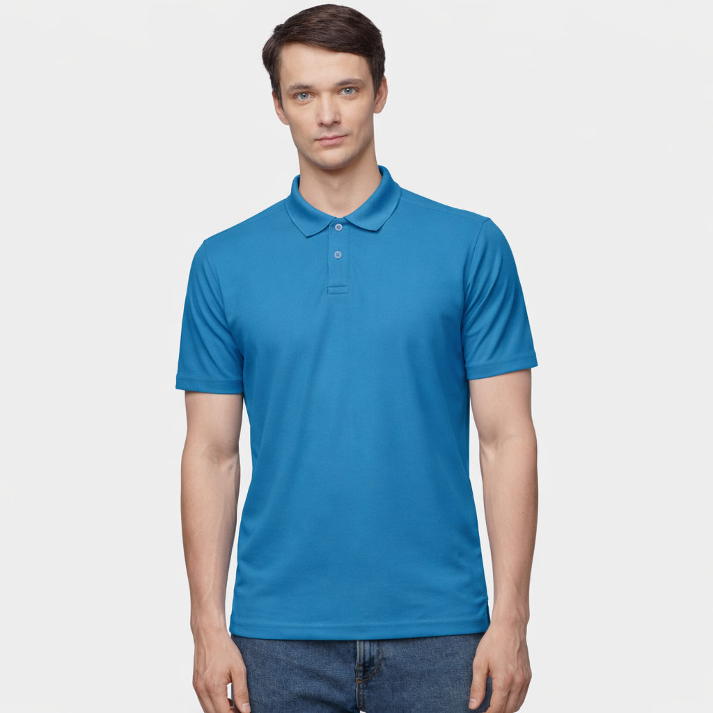 Custom Men’s Performance Polo - Sea Blue
