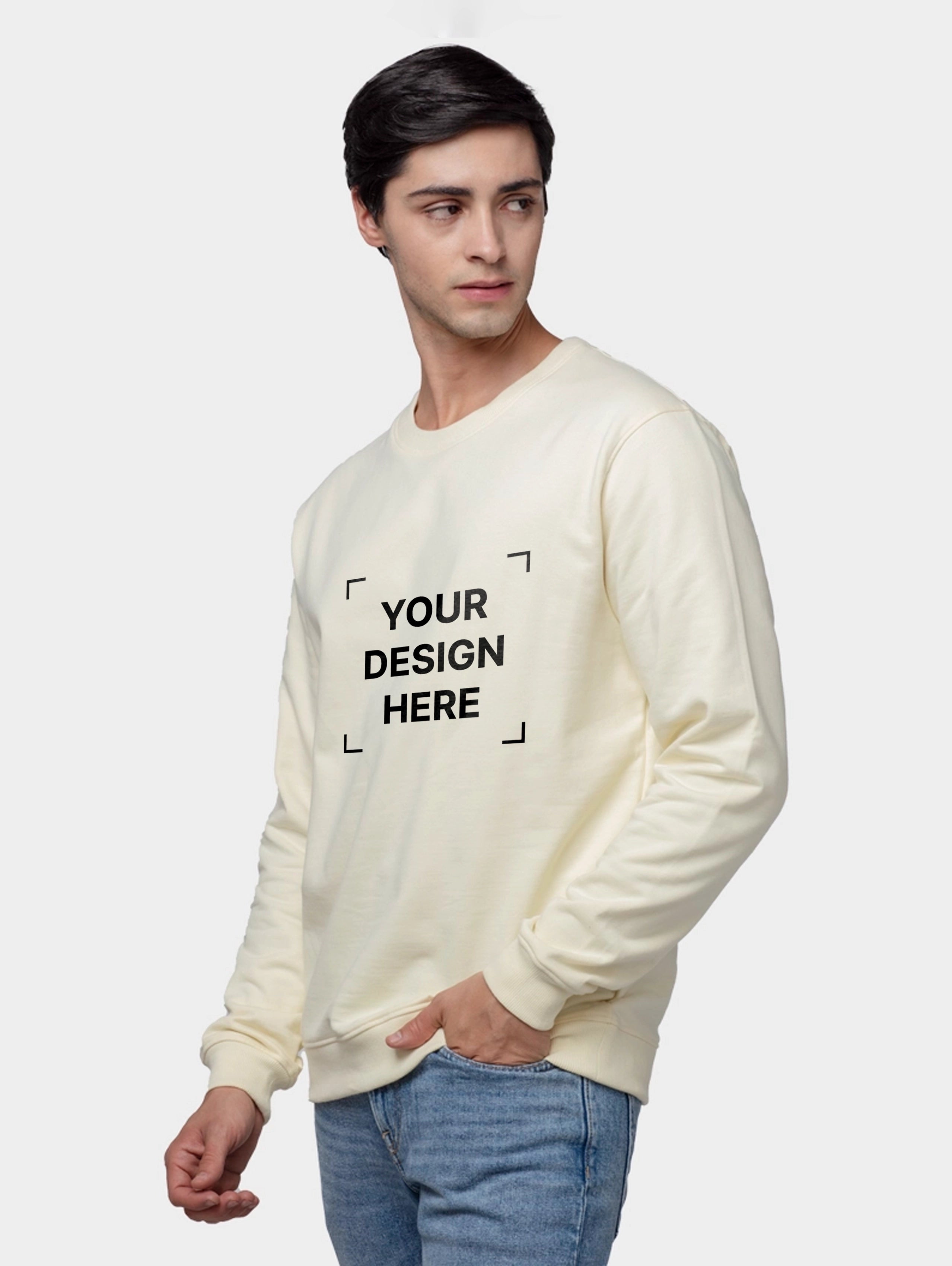 Men's Cotton Sweatshirt - Off White