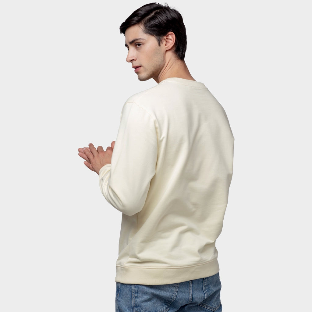 Men's Cotton Sweatshirt - Off White