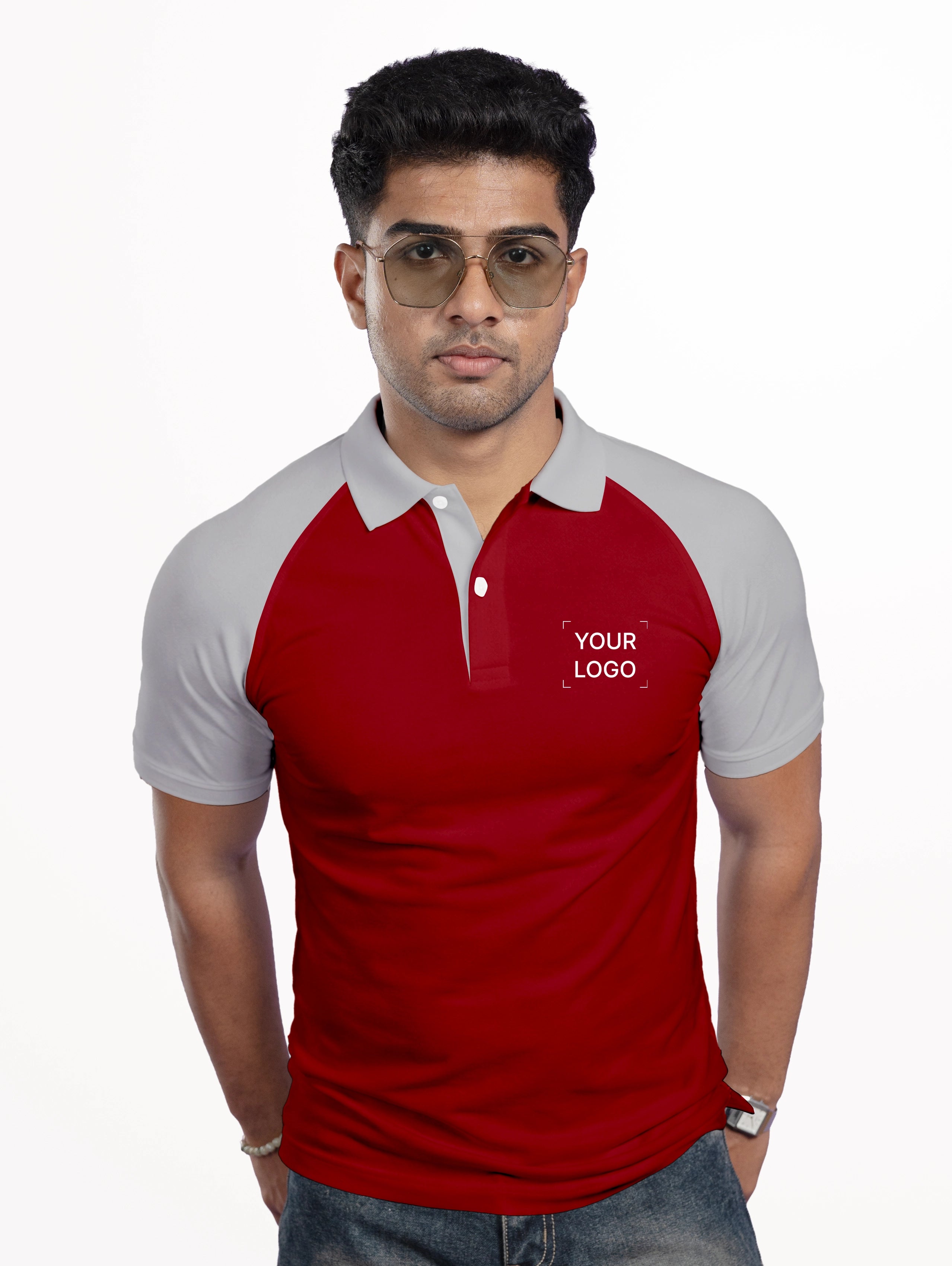 Men's Raglan Sleeve Performance Polo - French Wine