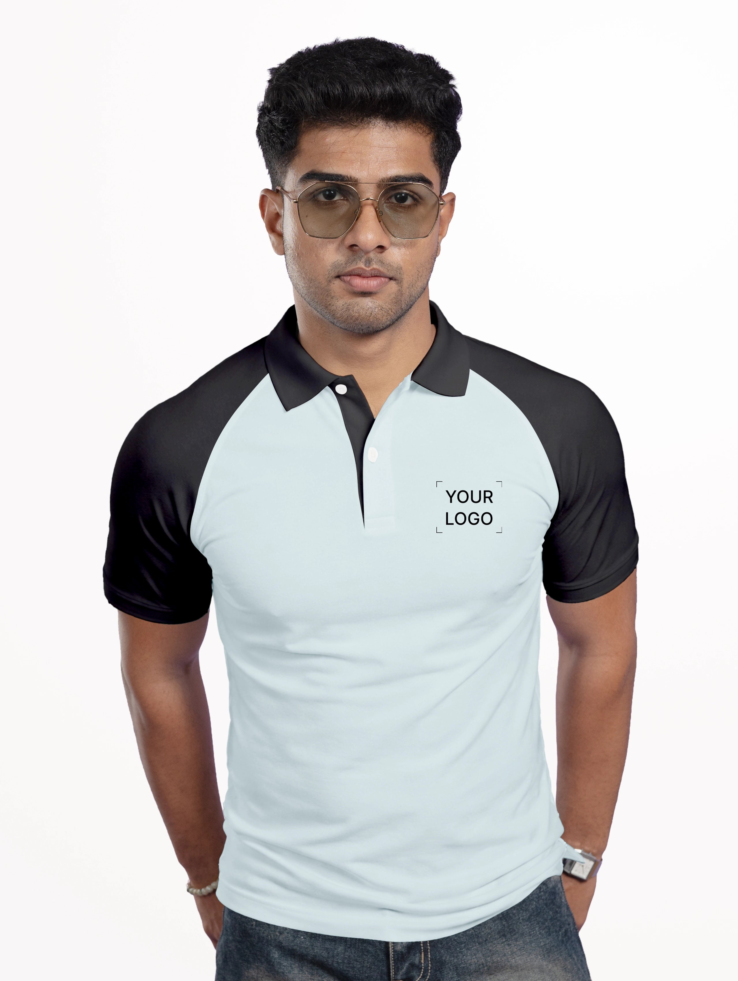 Men's Raglan Sleeve Performance Polo - Ice Green