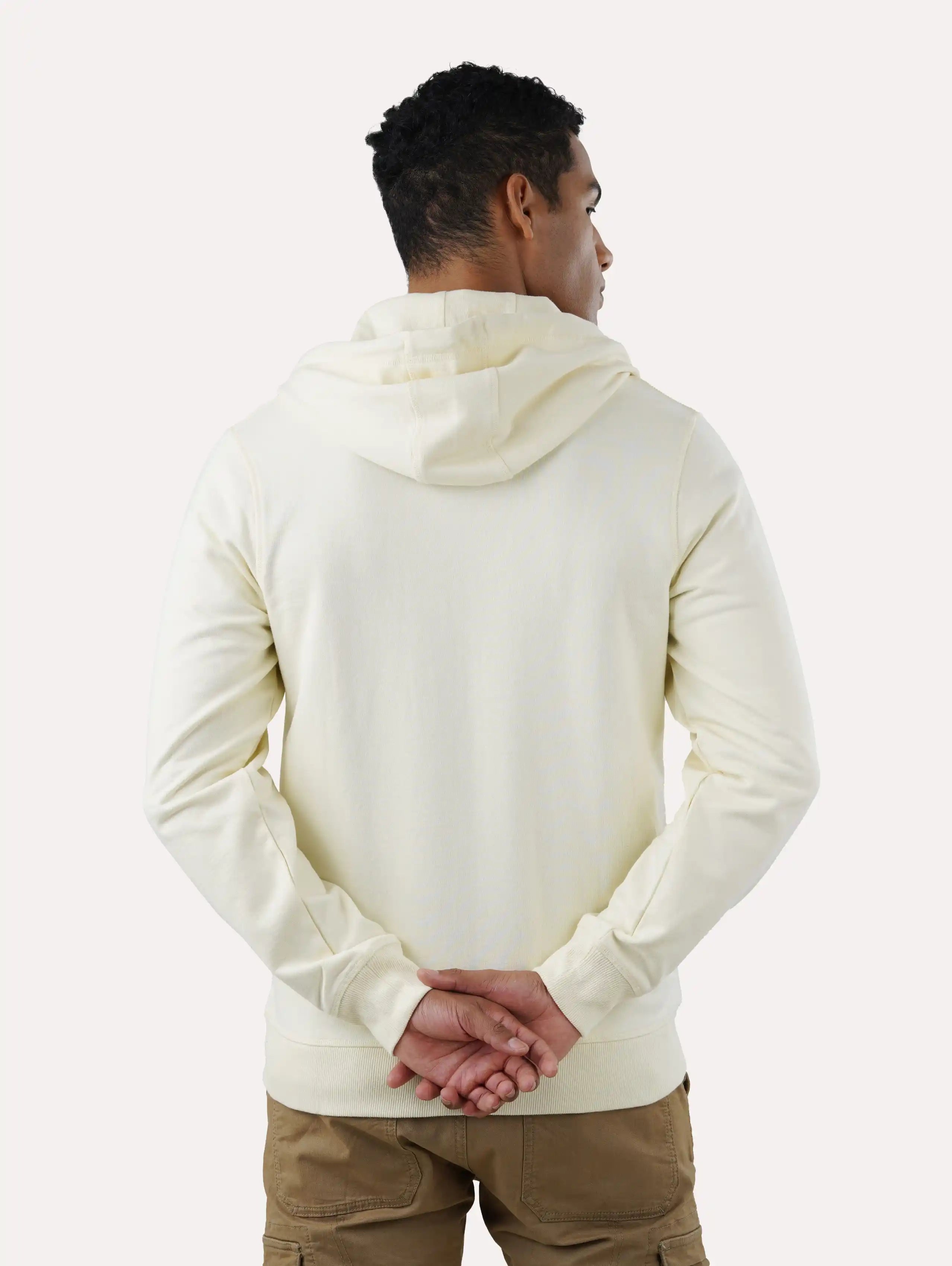Custom Men’s Classic Zipper Hoodie - Off White