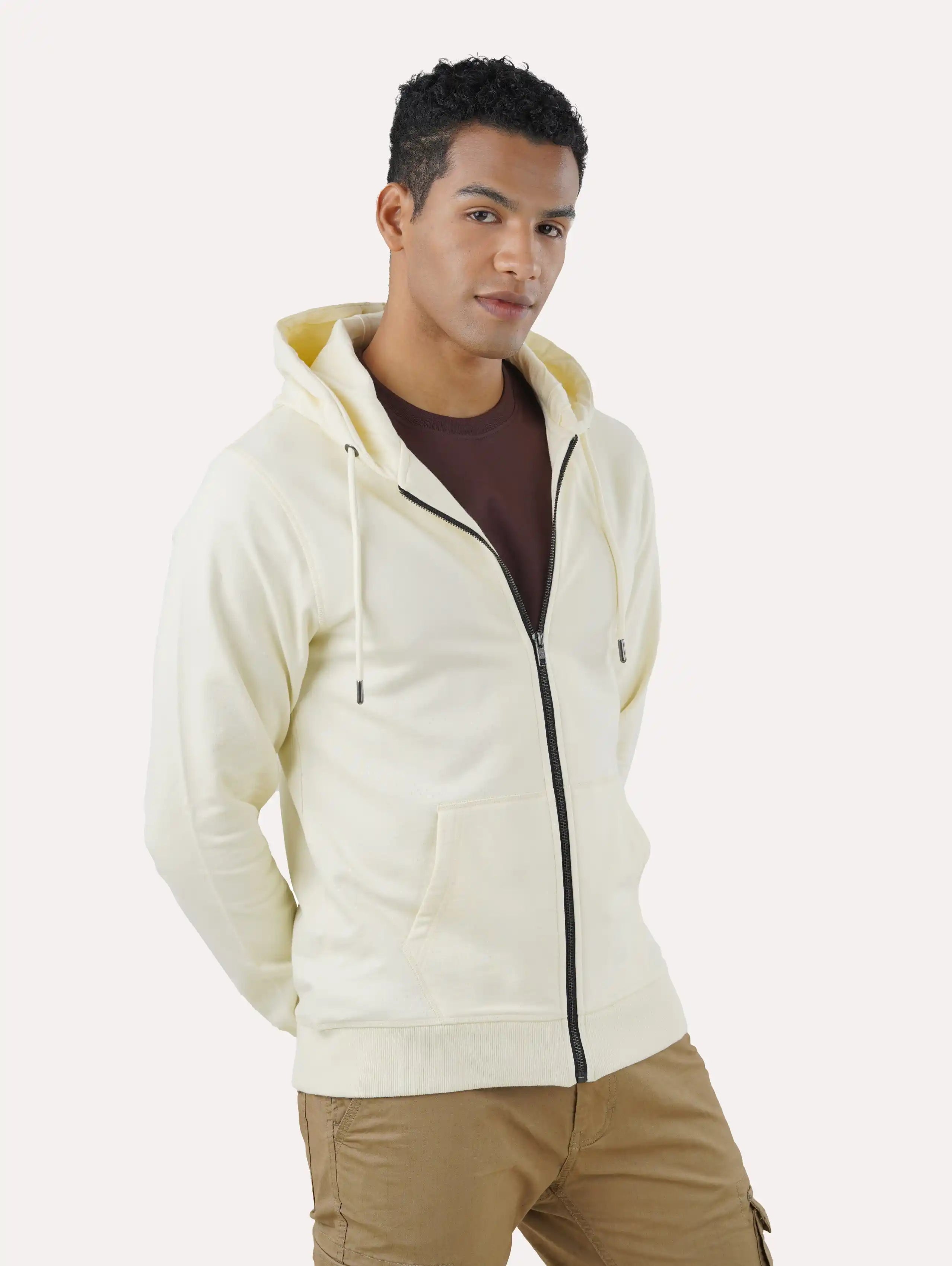 Men Cozy Zipper Hoodie