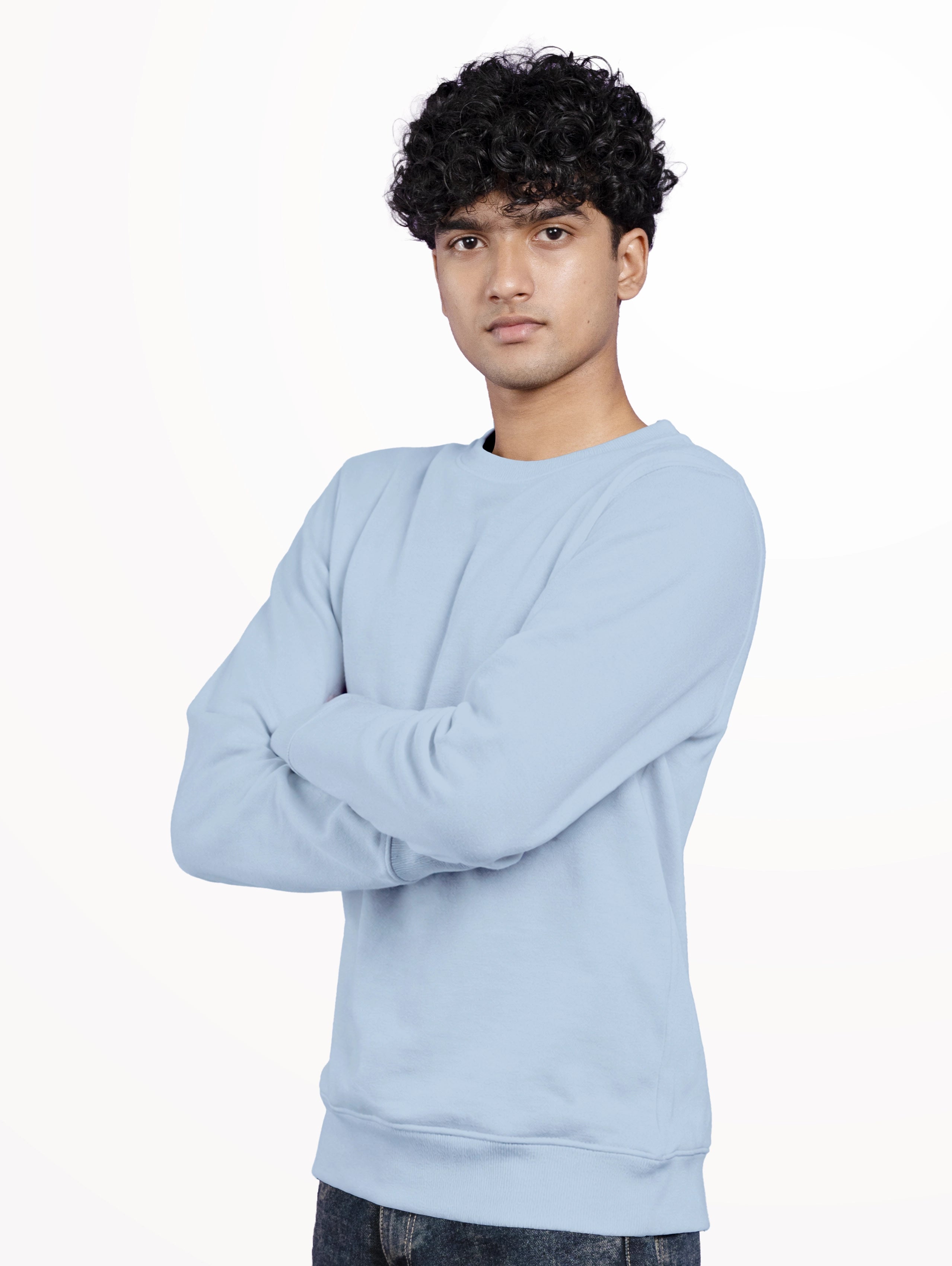 Men's Blend Sweatshirt - Sky Blue