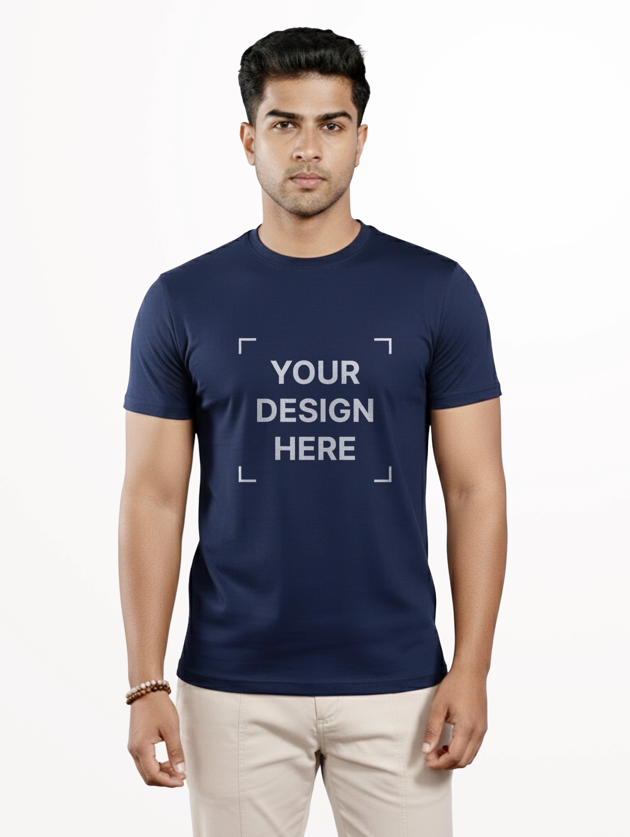 Men's Core Cotton Half Sleeve T-Shirt - Navy