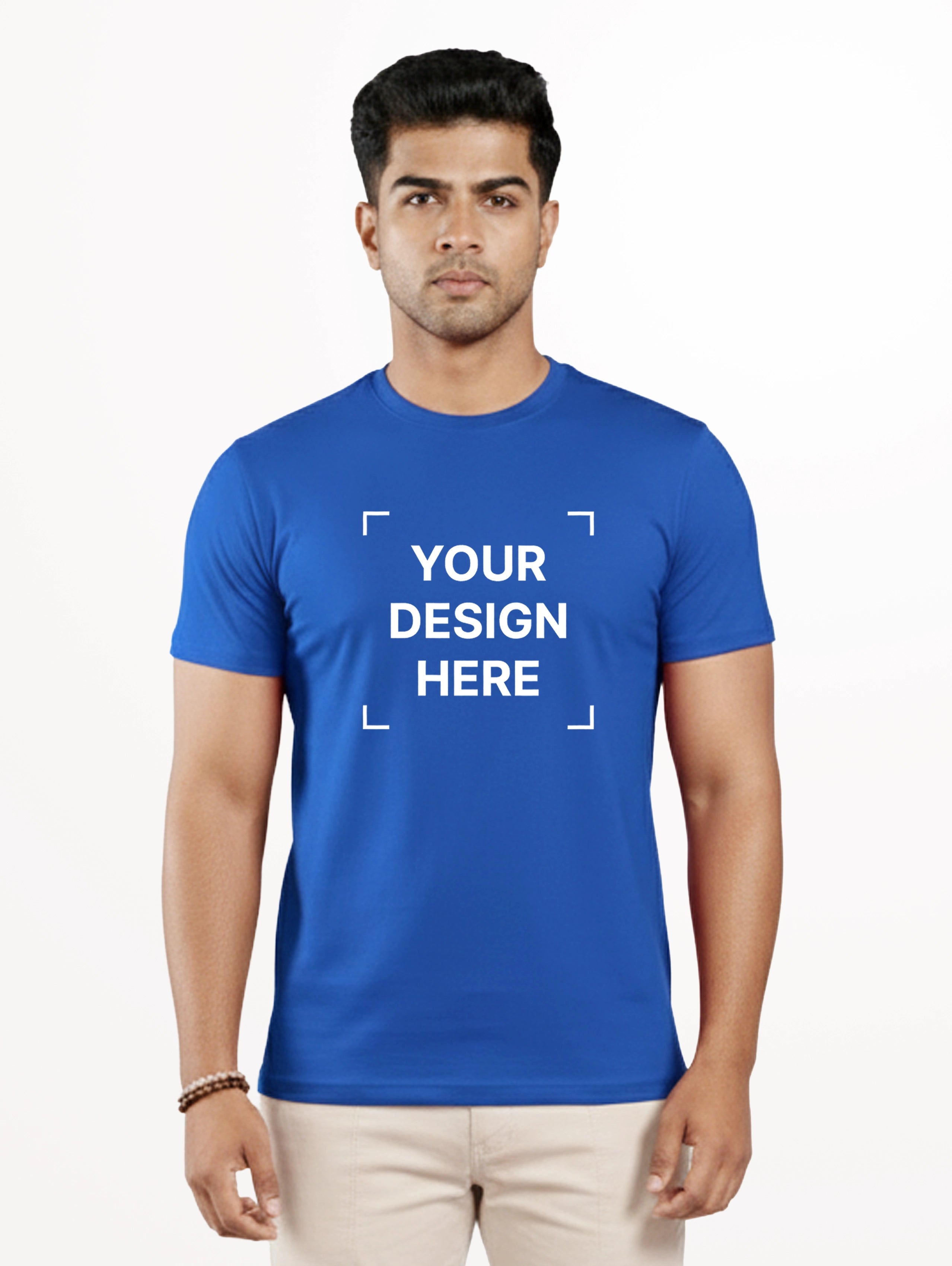 Men's Core Cotton Half Sleeve T-Shirt - Royal Blue