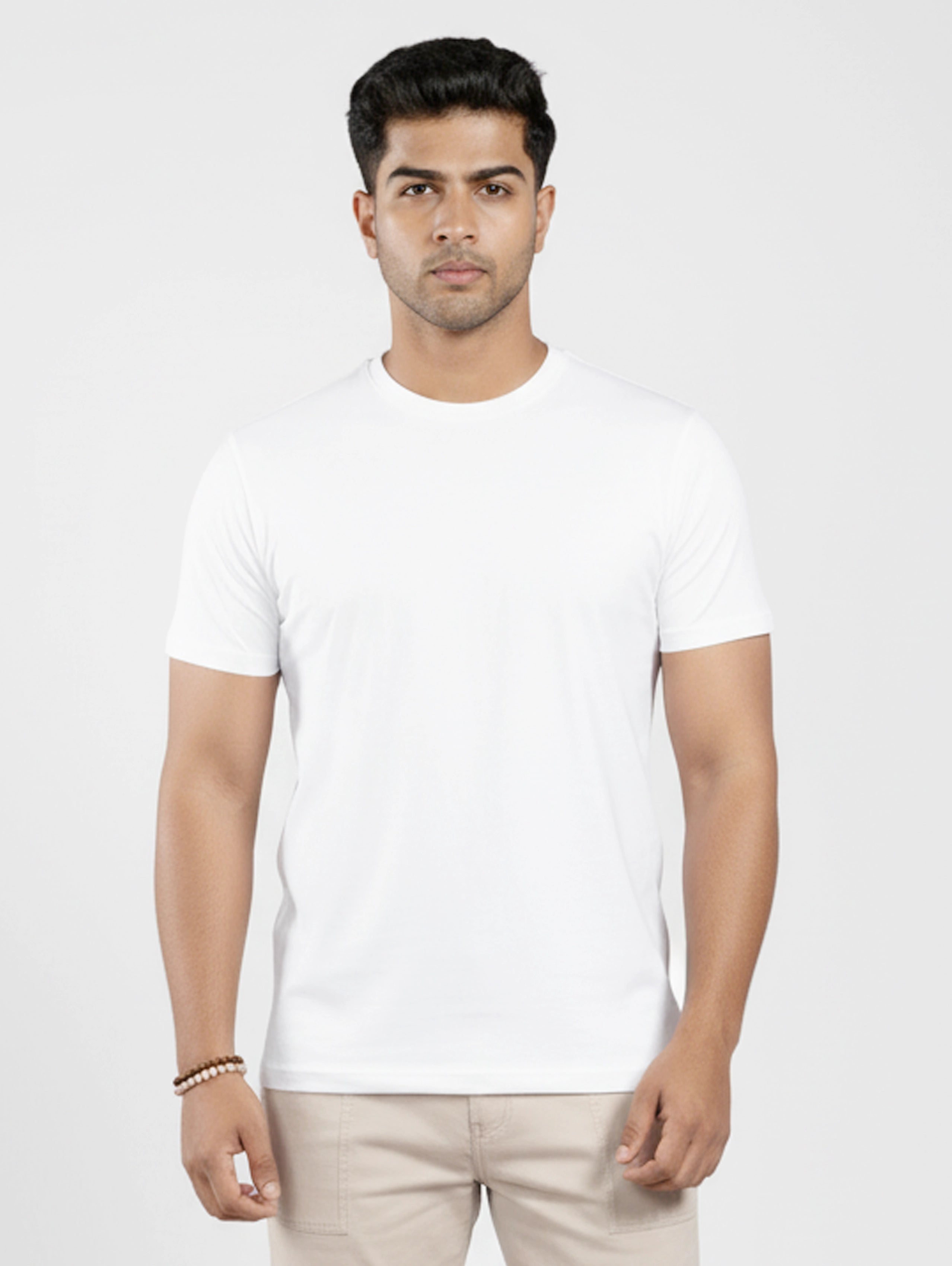 Mens Core Cotton Half Sleeve T Shirt Casual Cotton Tee