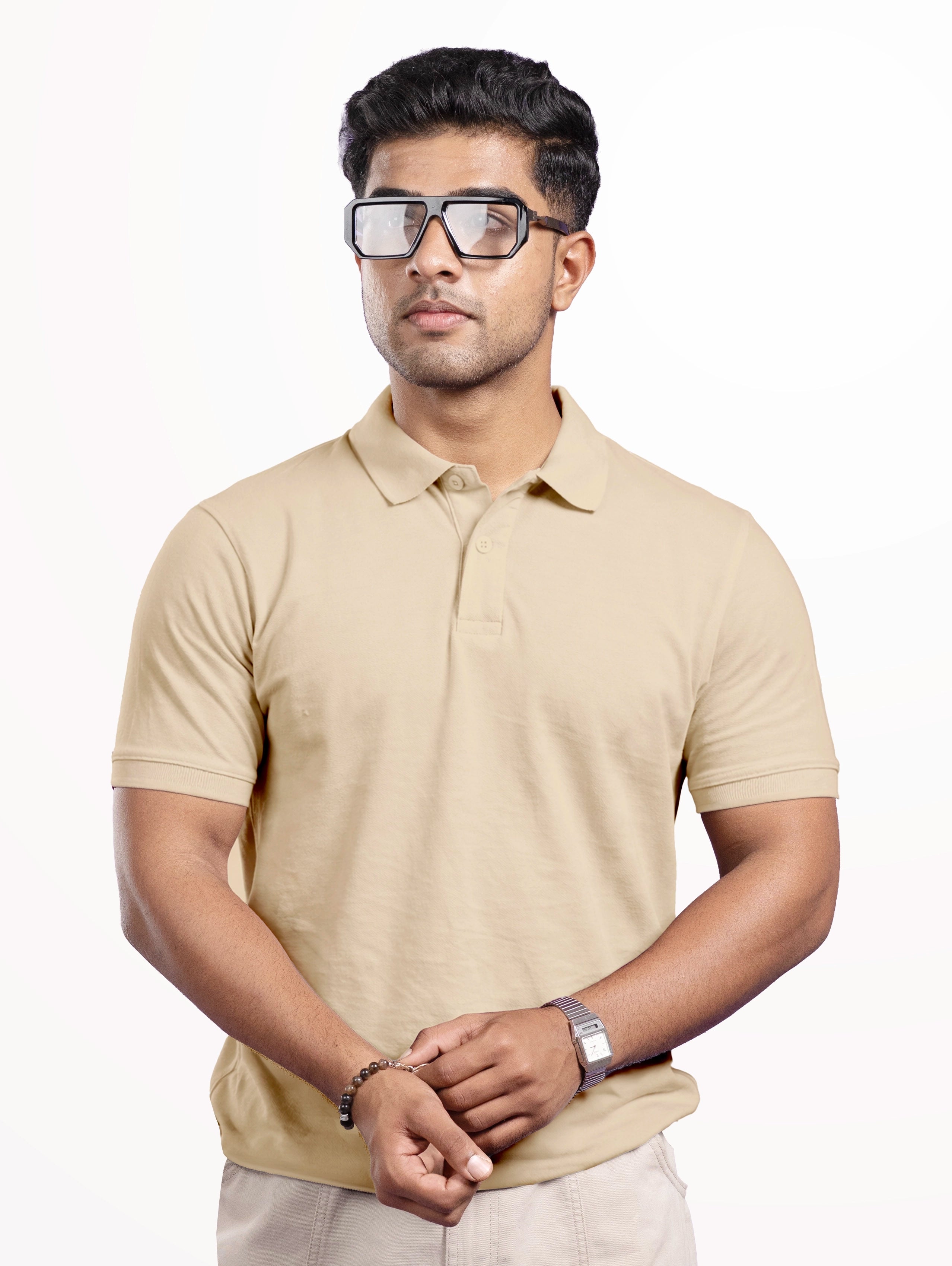 Men's Cotton Polo - Skin