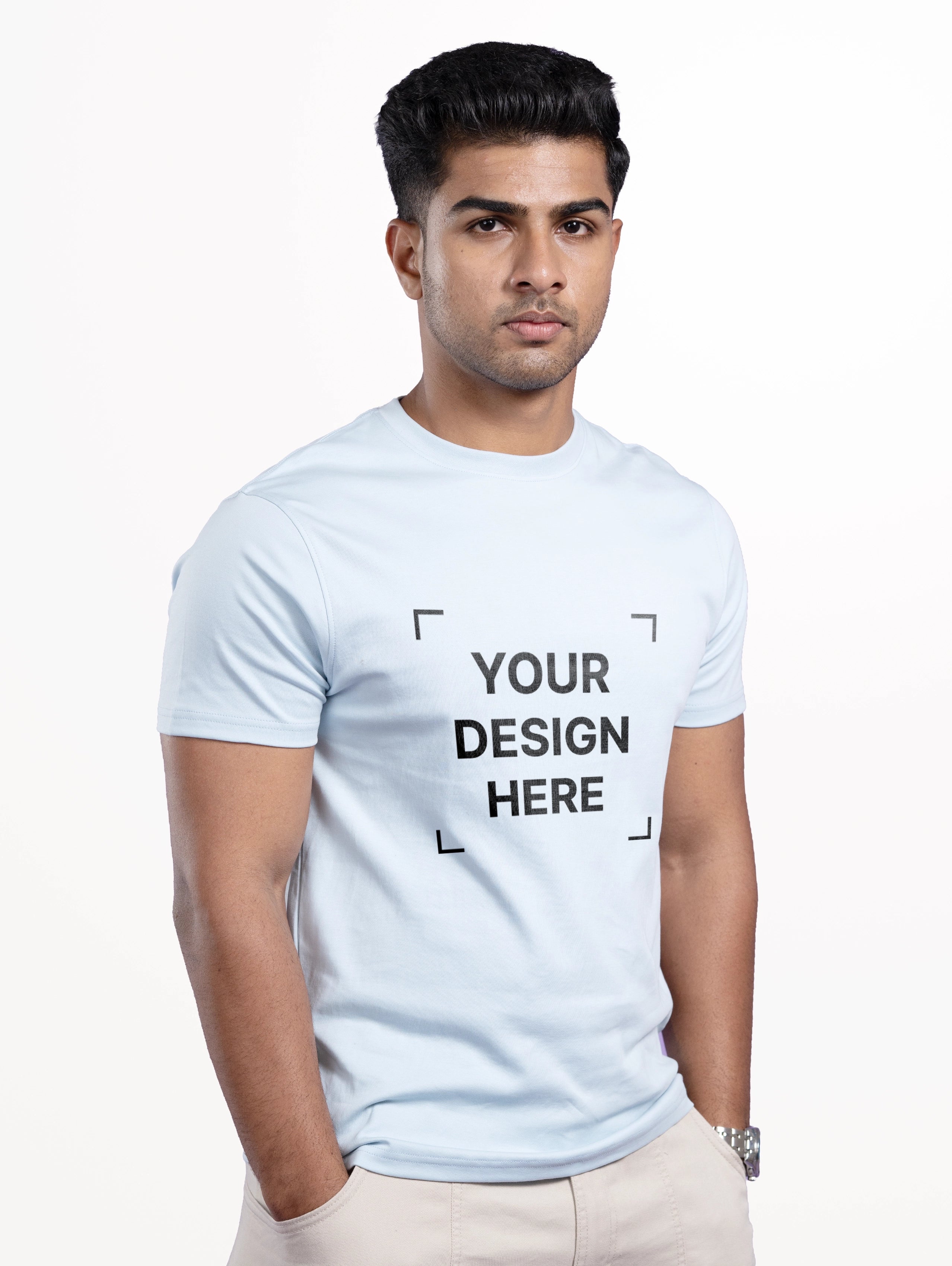 Men's Soft Touch T-Shirt - Light Blue