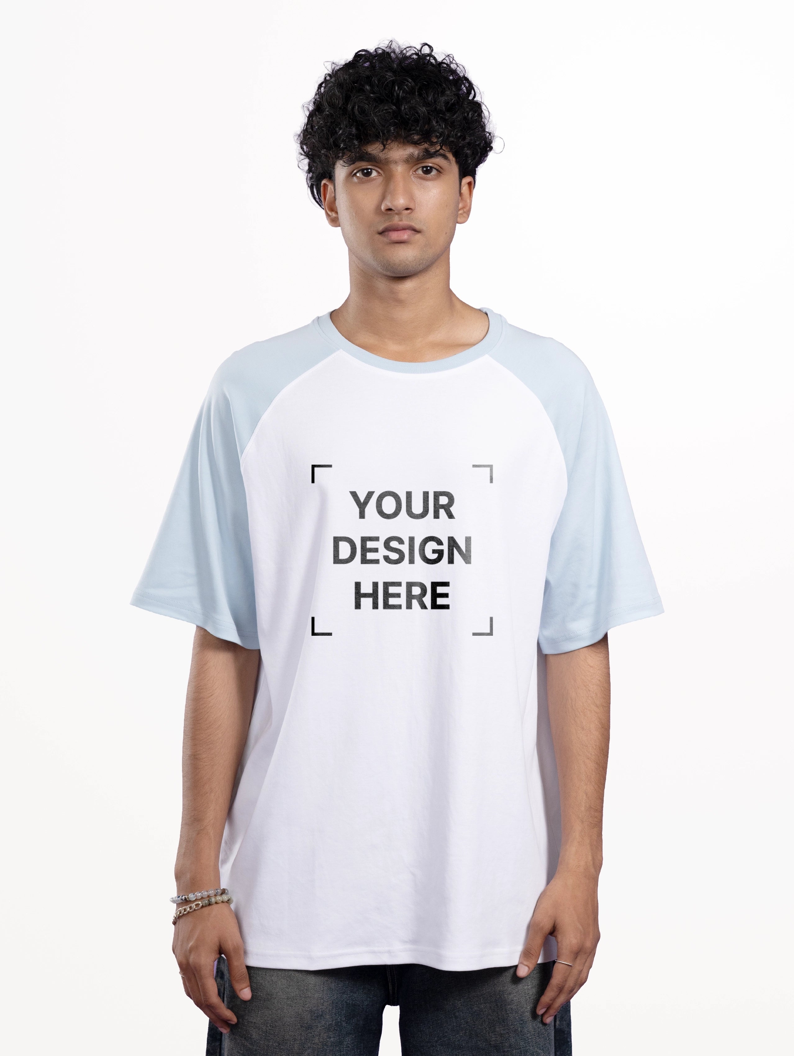 Men's Soft Touch Raglan Sleeve Full Sleeve T-Shirt - White