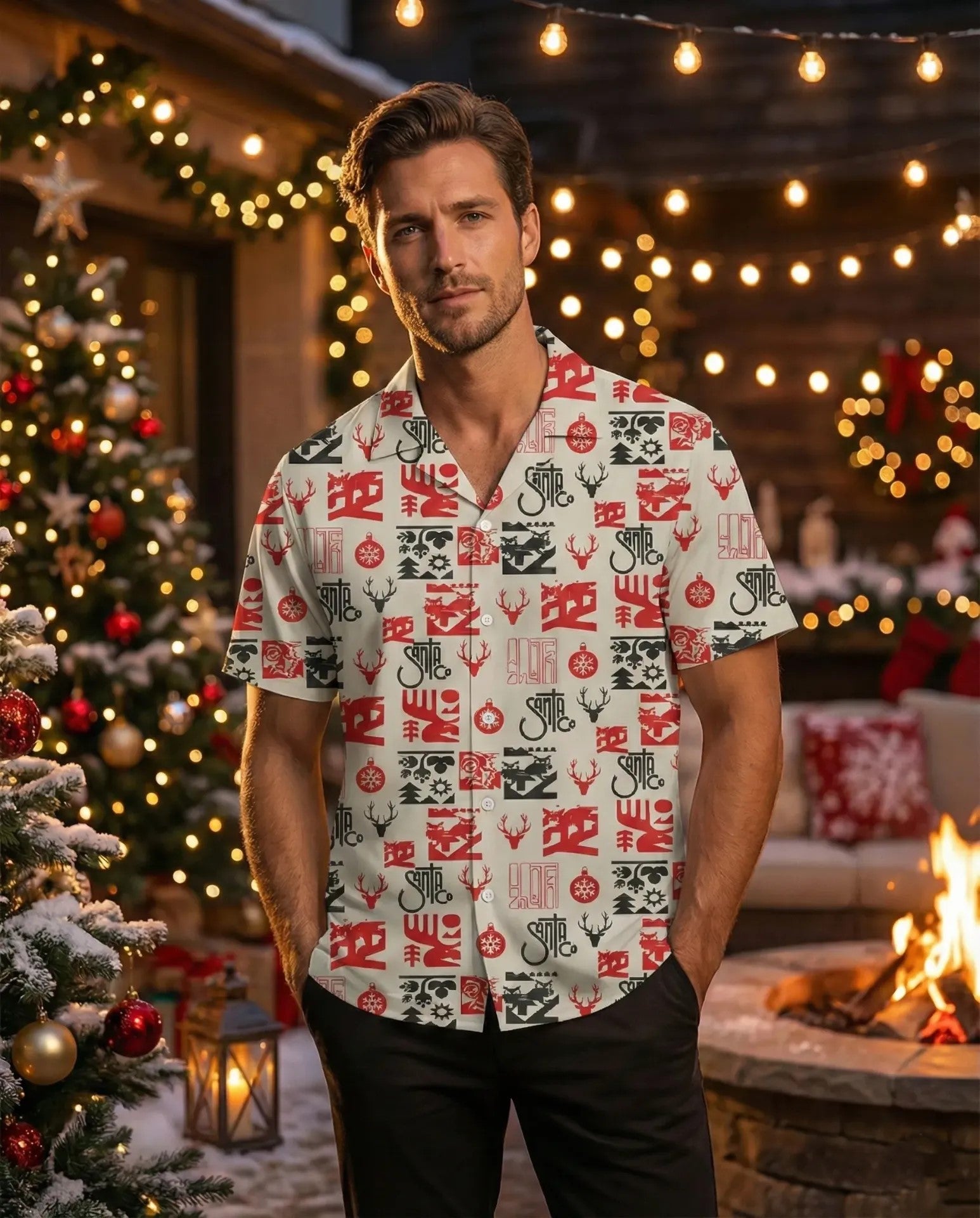 Merrybox Cuban Collar Shirt