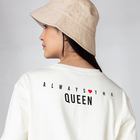 Always the Queen Women's Oversized Graphic Printed T-Shirt