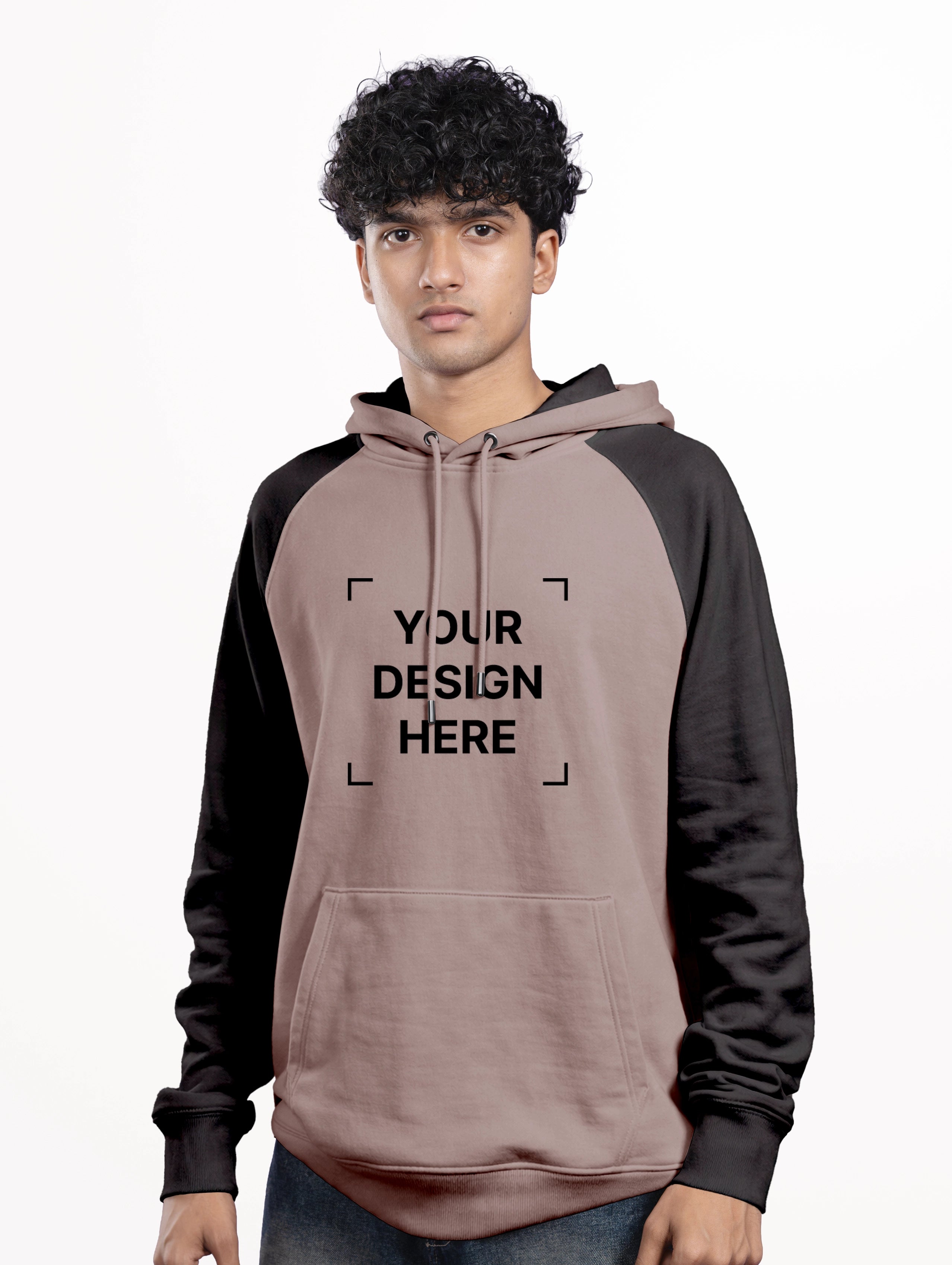 Raglan Sleeve Oversized Blend Pullover Hoodie - Orchid