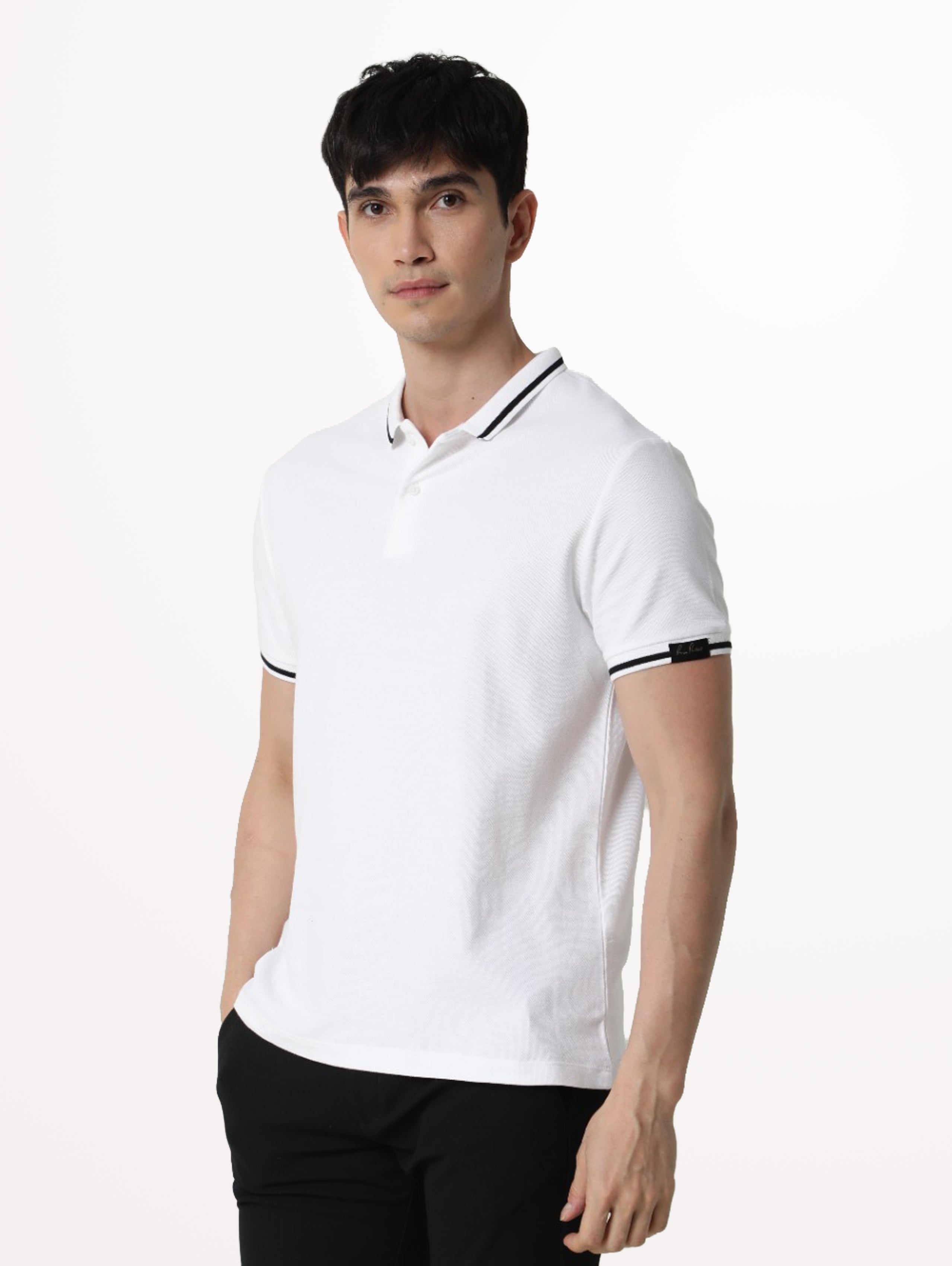 Rare Rabbit Men Polo Tee With Tipping Polo
