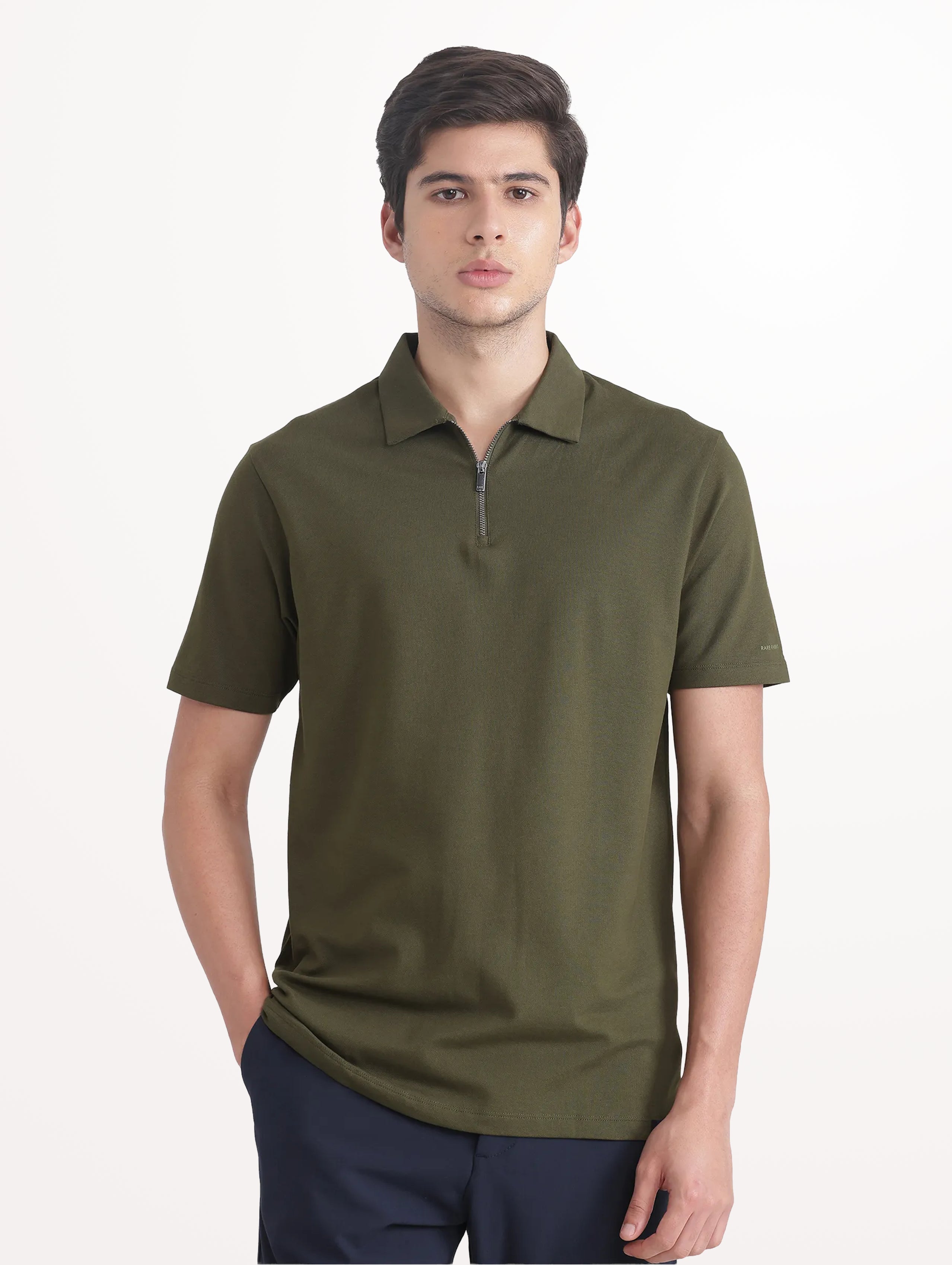 Rare Rabbit Vintage Zip Polo