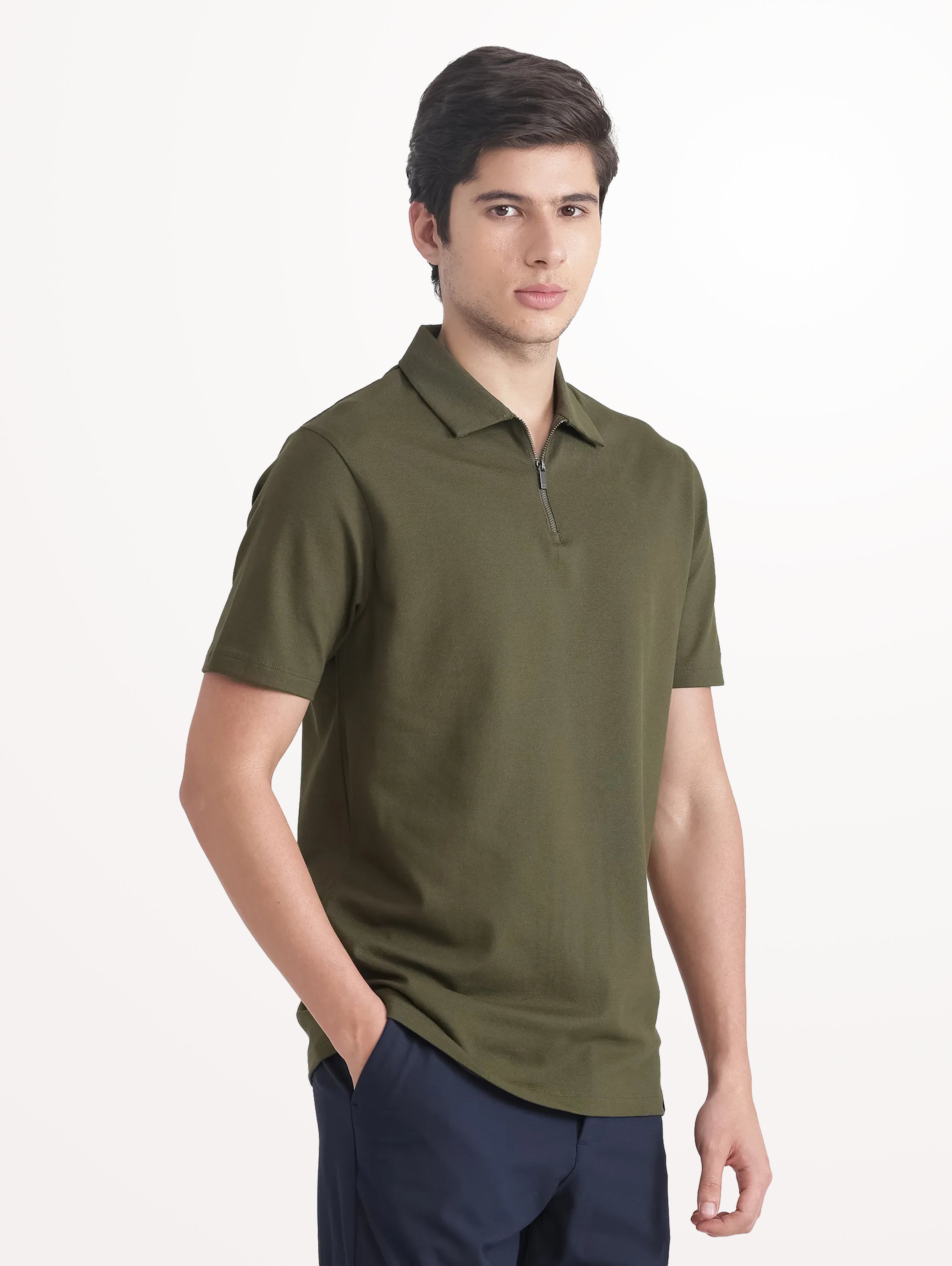 Rare Rabbit Vintage Zip Polo