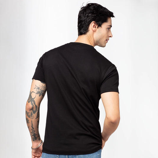 Self Confidence Graphic Printed Men's Black T-Shirt