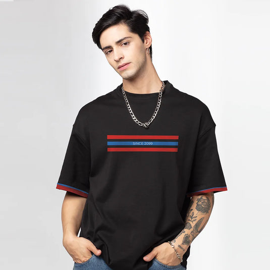 Street of Newlook Men's Oversized Printed T-Shirt