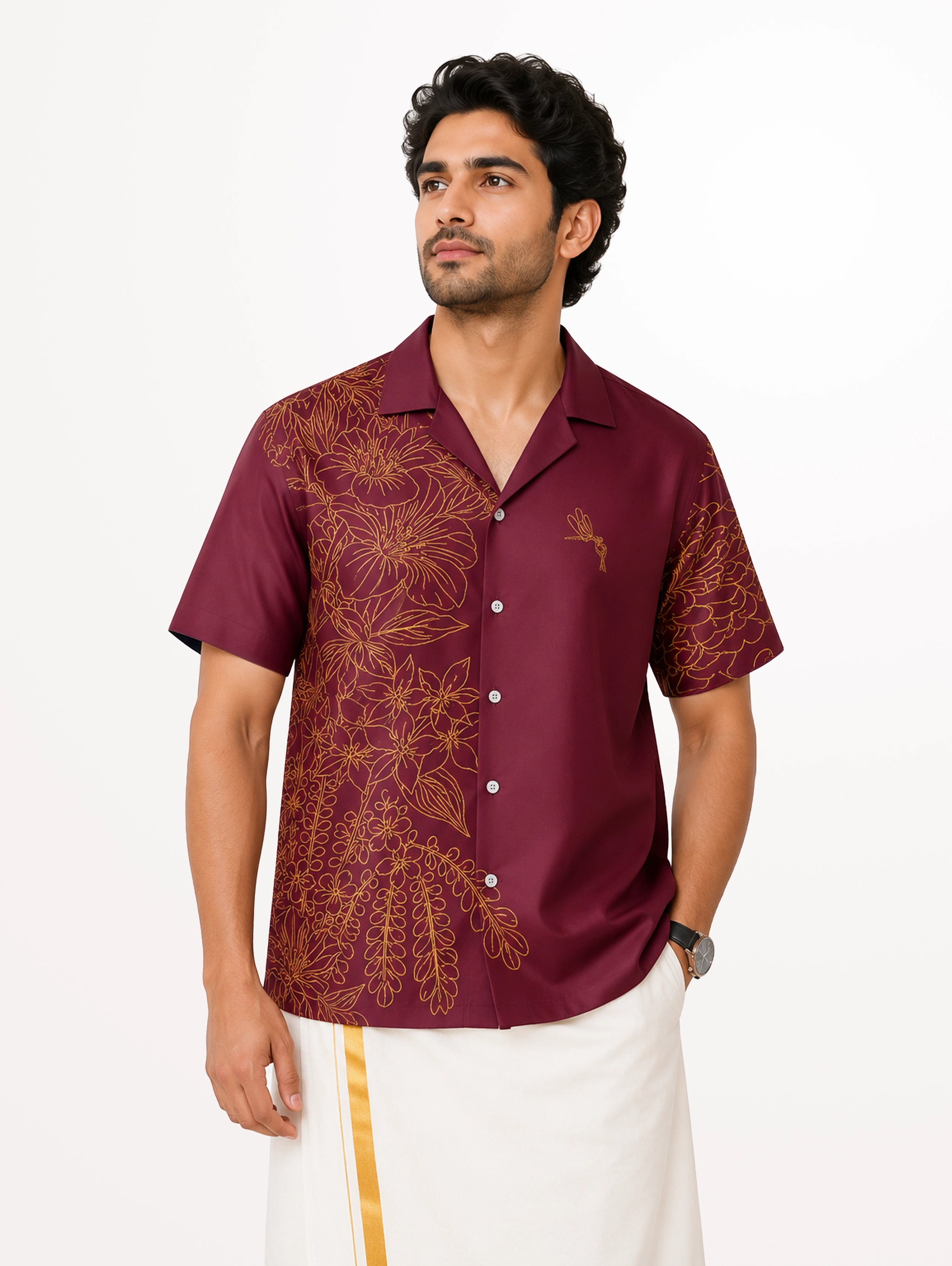 Thiruvonam Cuban Collar Shirt