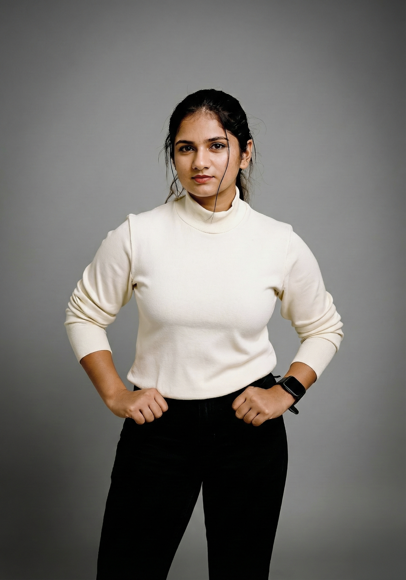 Turtle Neck T-Shirt - Off-White