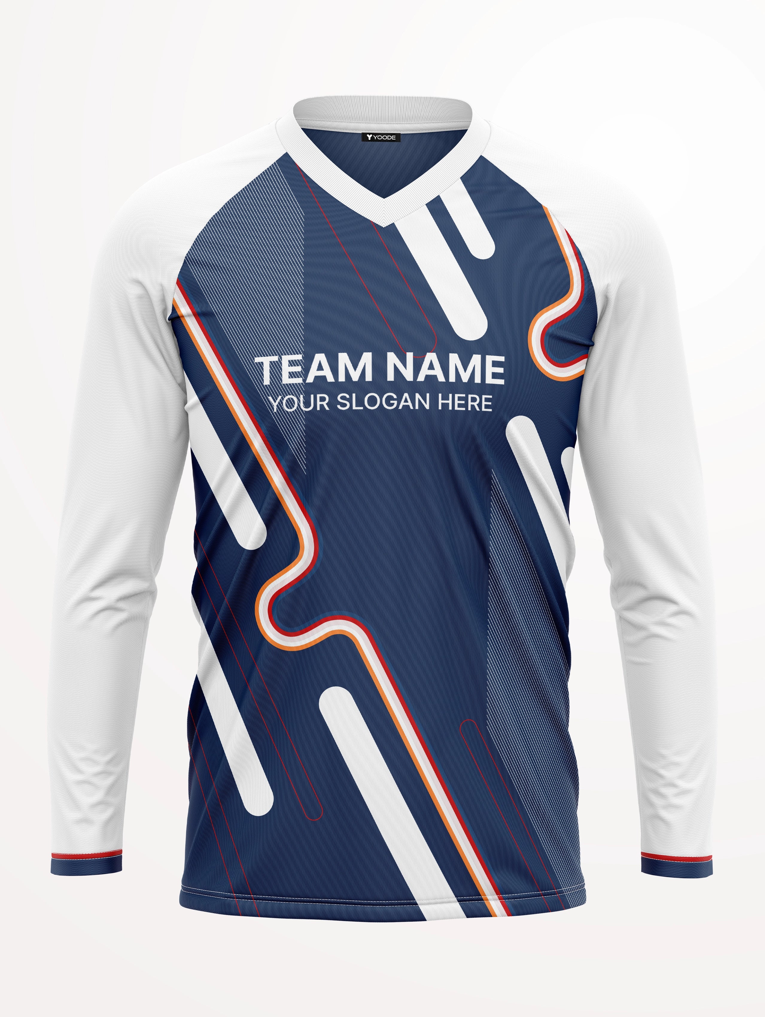 V-Neck Raglan Full Sleeve Jersey