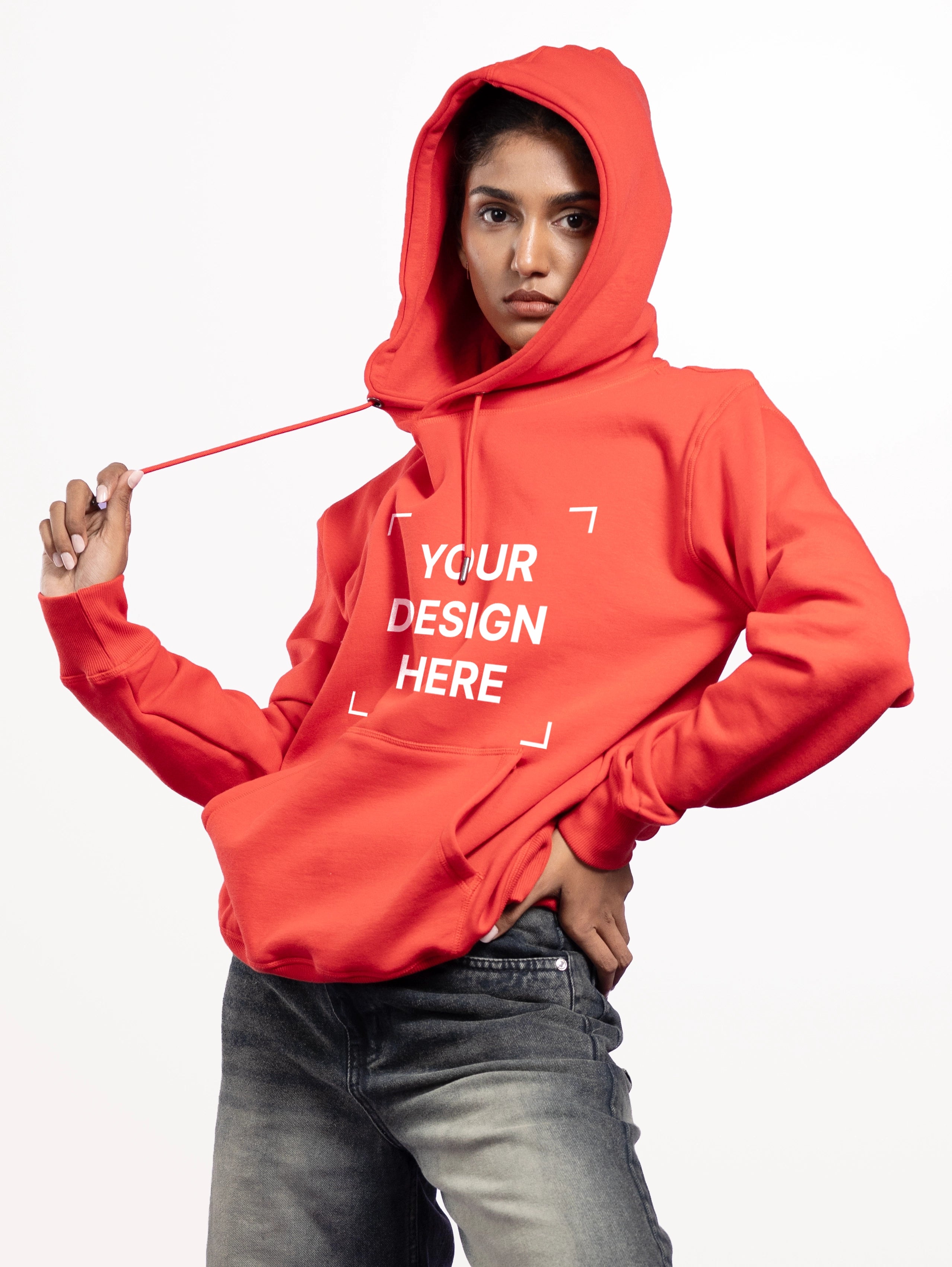 Women's Blend Pullover Hoodie - Red