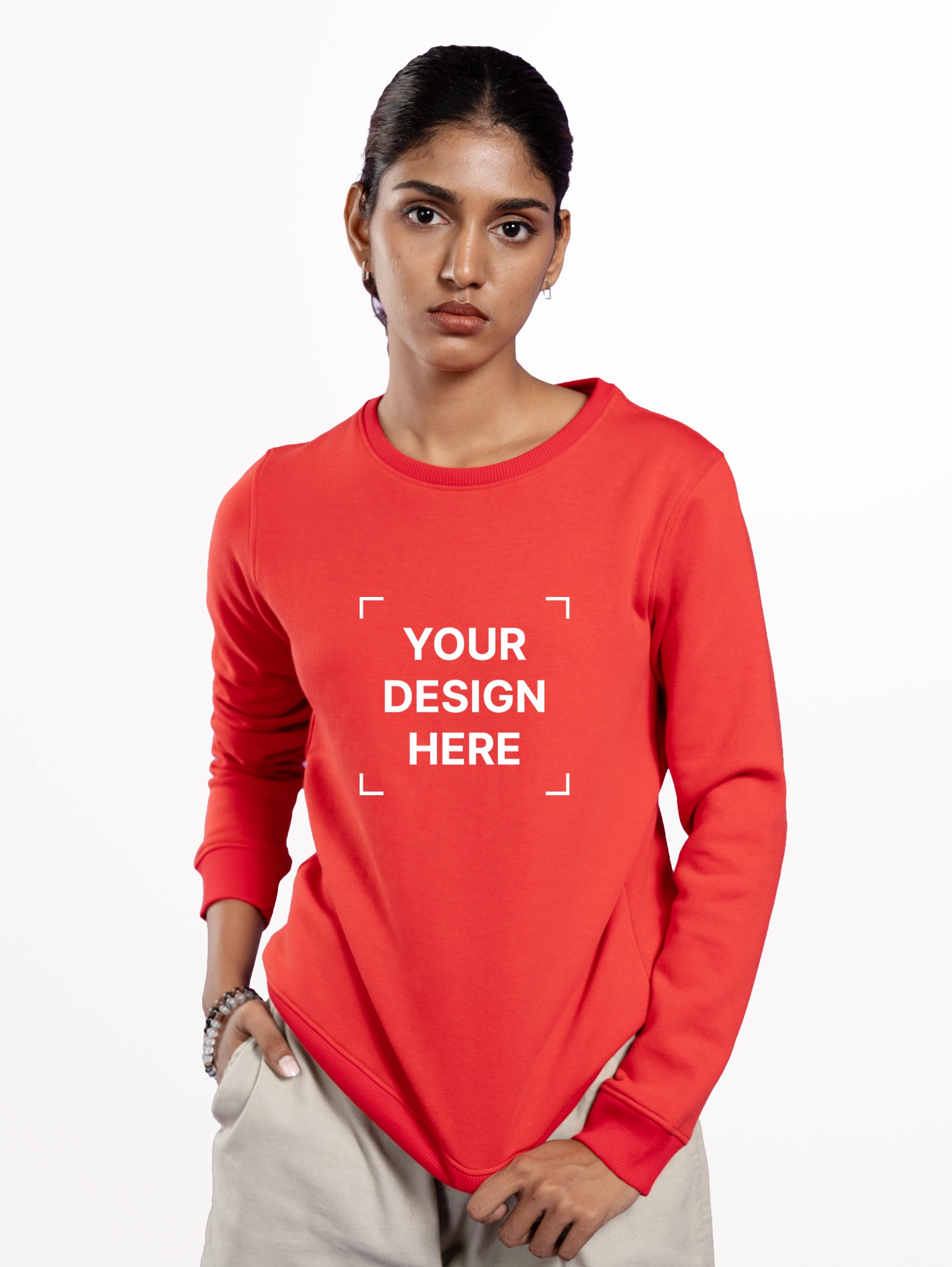 Women's Blend Sweatshirt - Red