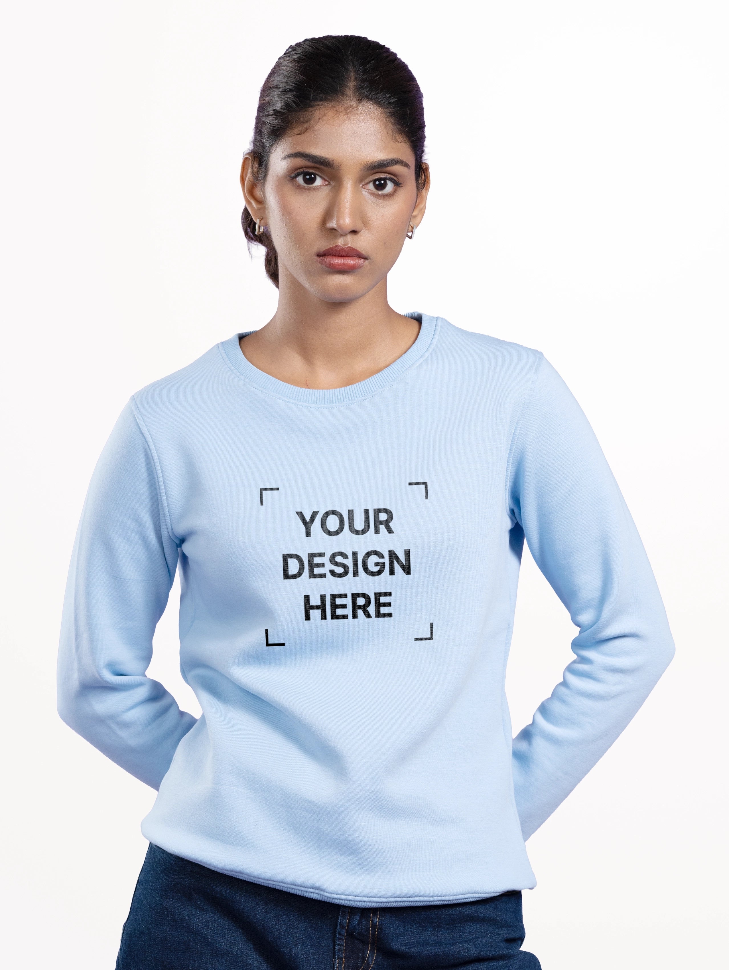 Women's Blend Sweatshirt - Sky Blue