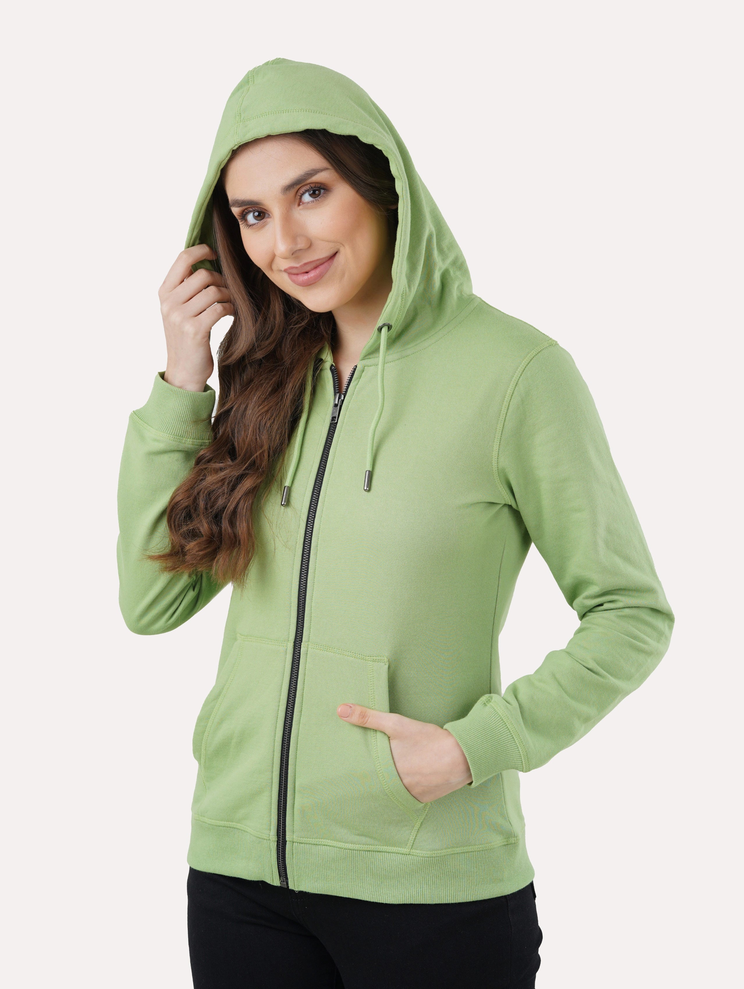 Women Cozy Zipper Hoodie