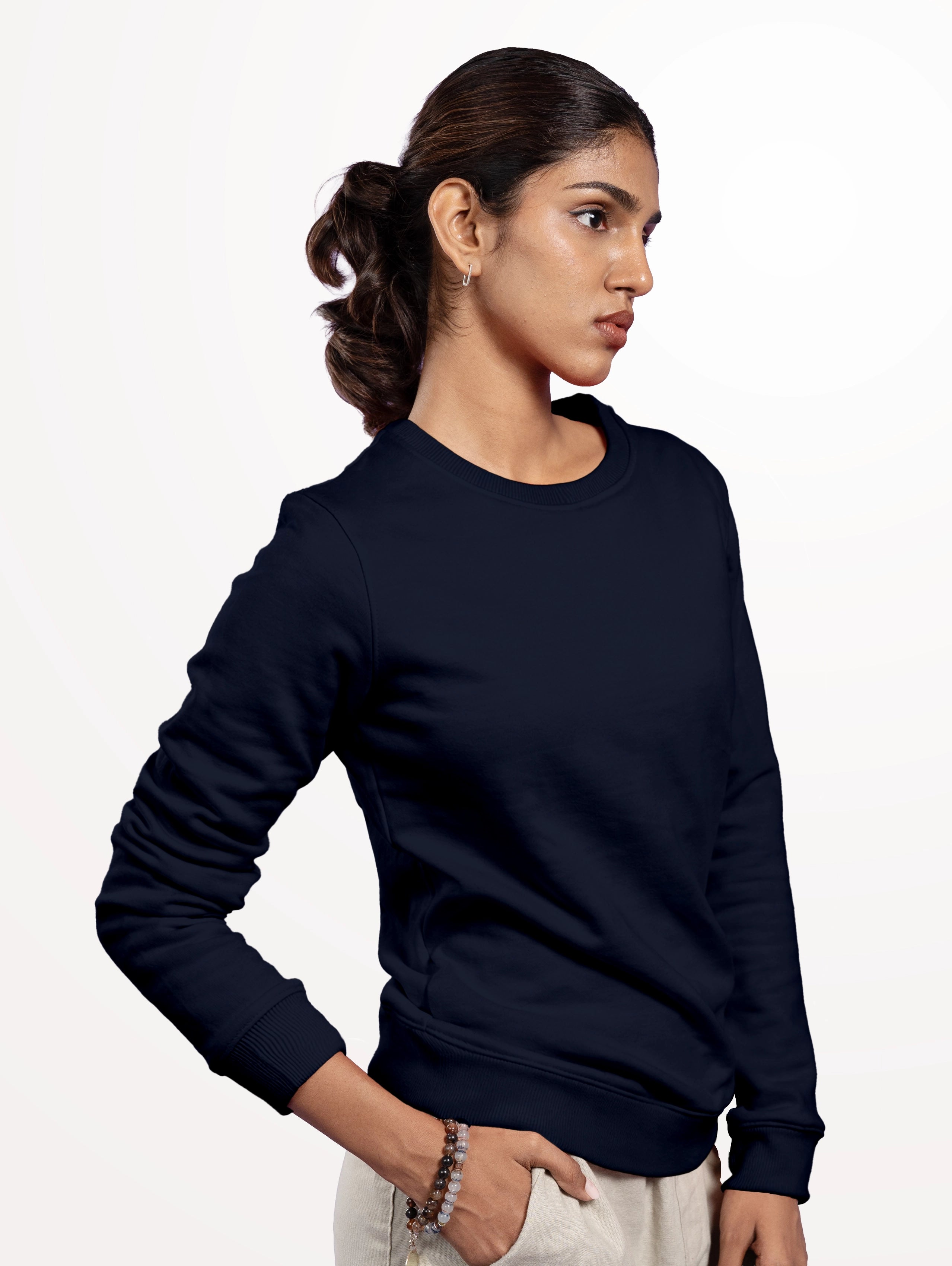 Women's Blend Sweatshirt - Navy Blue