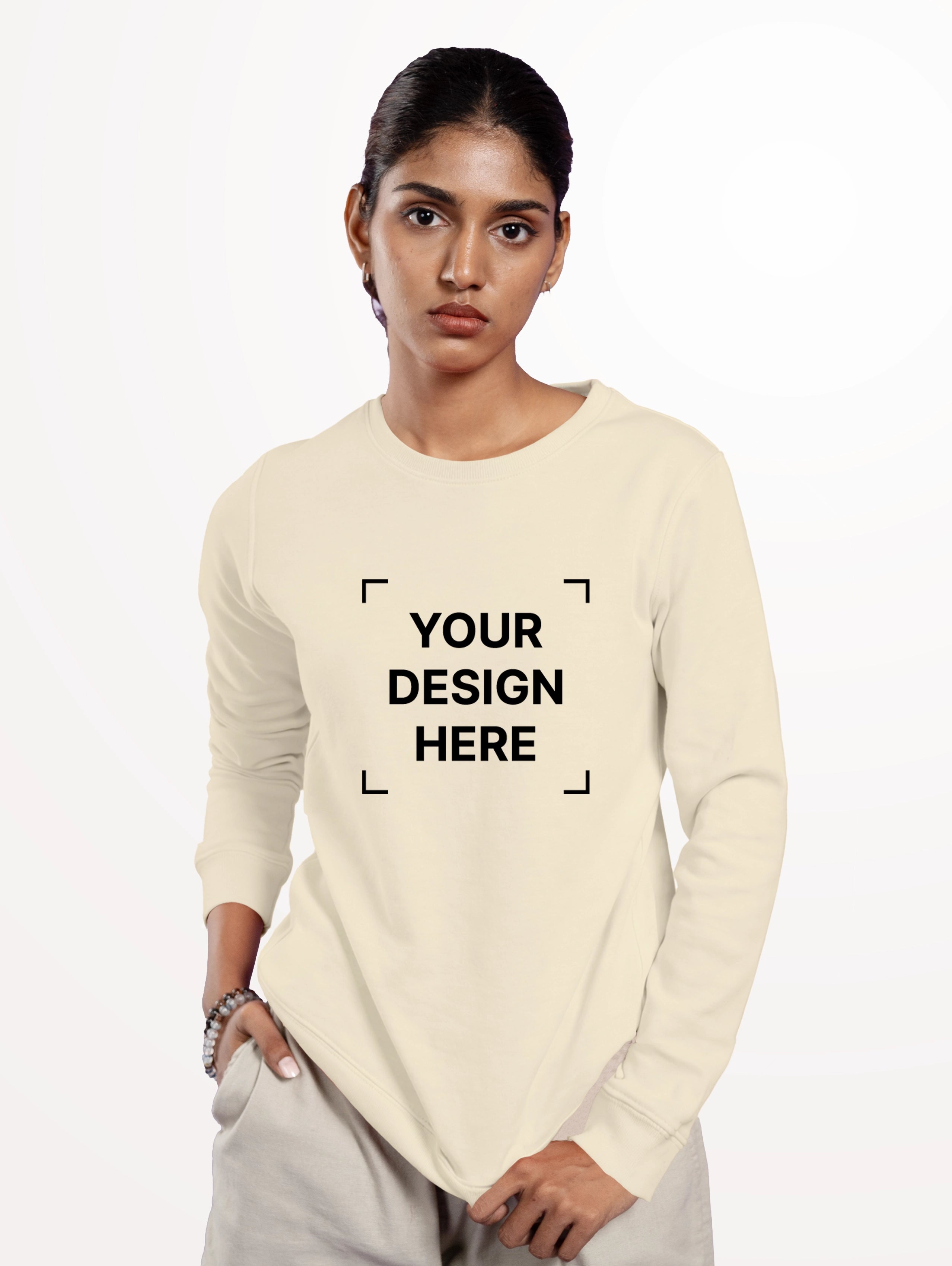 Women's Blend Sweatshirt - Off-White