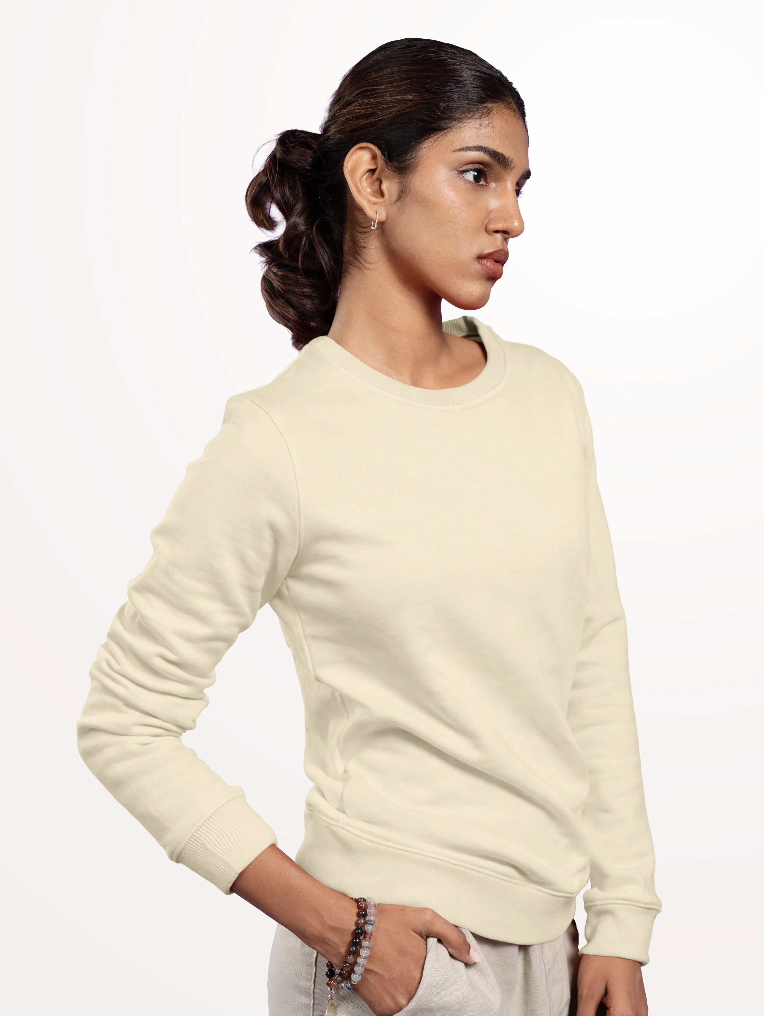 Women's Blend Sweatshirt - Off-White