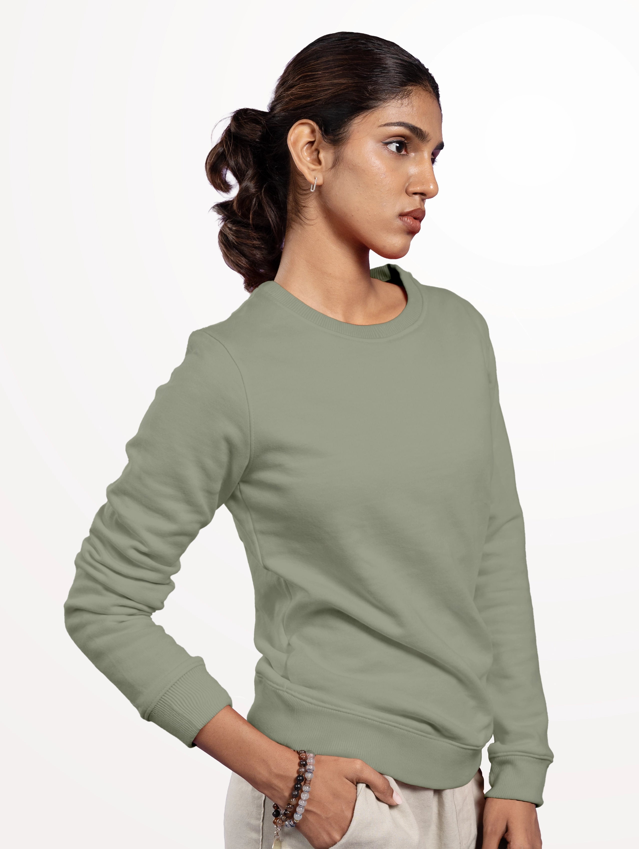Women's Blend Sweatshirt - Sage Green