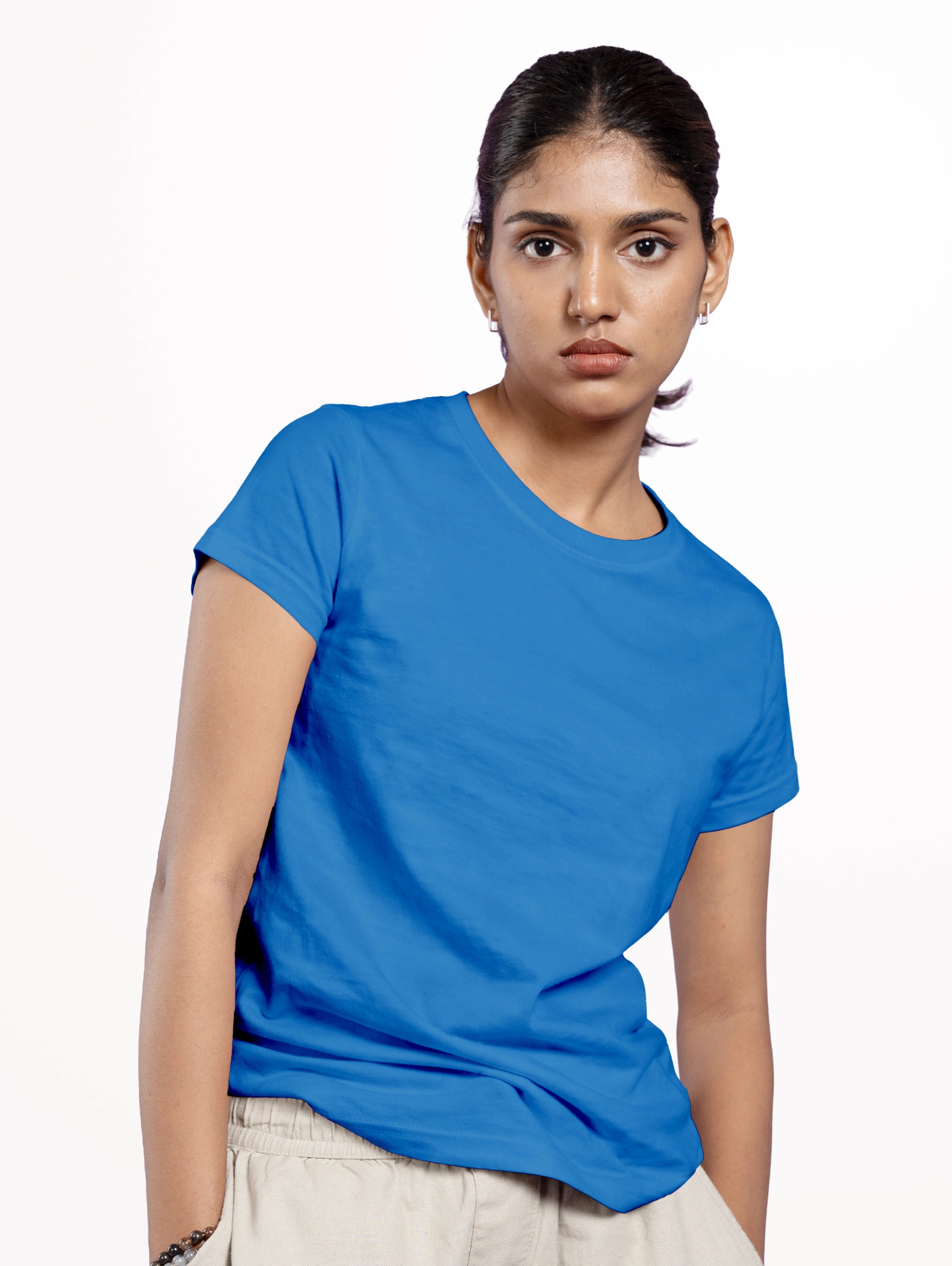 Women's Core Cotton Half Sleeve T-Shirt - Royal Blue
