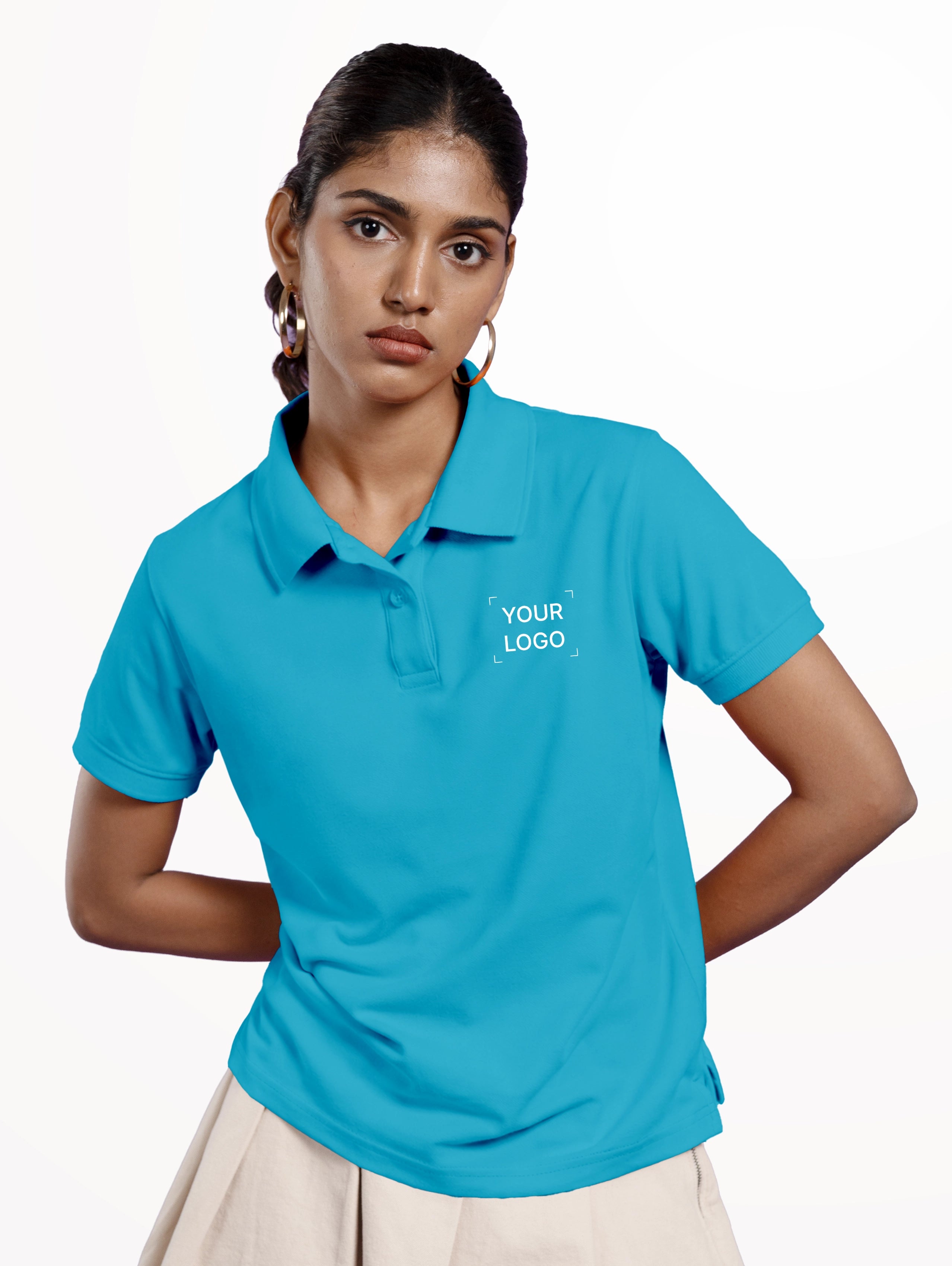 Women's Performance Polo - Sea Blue
