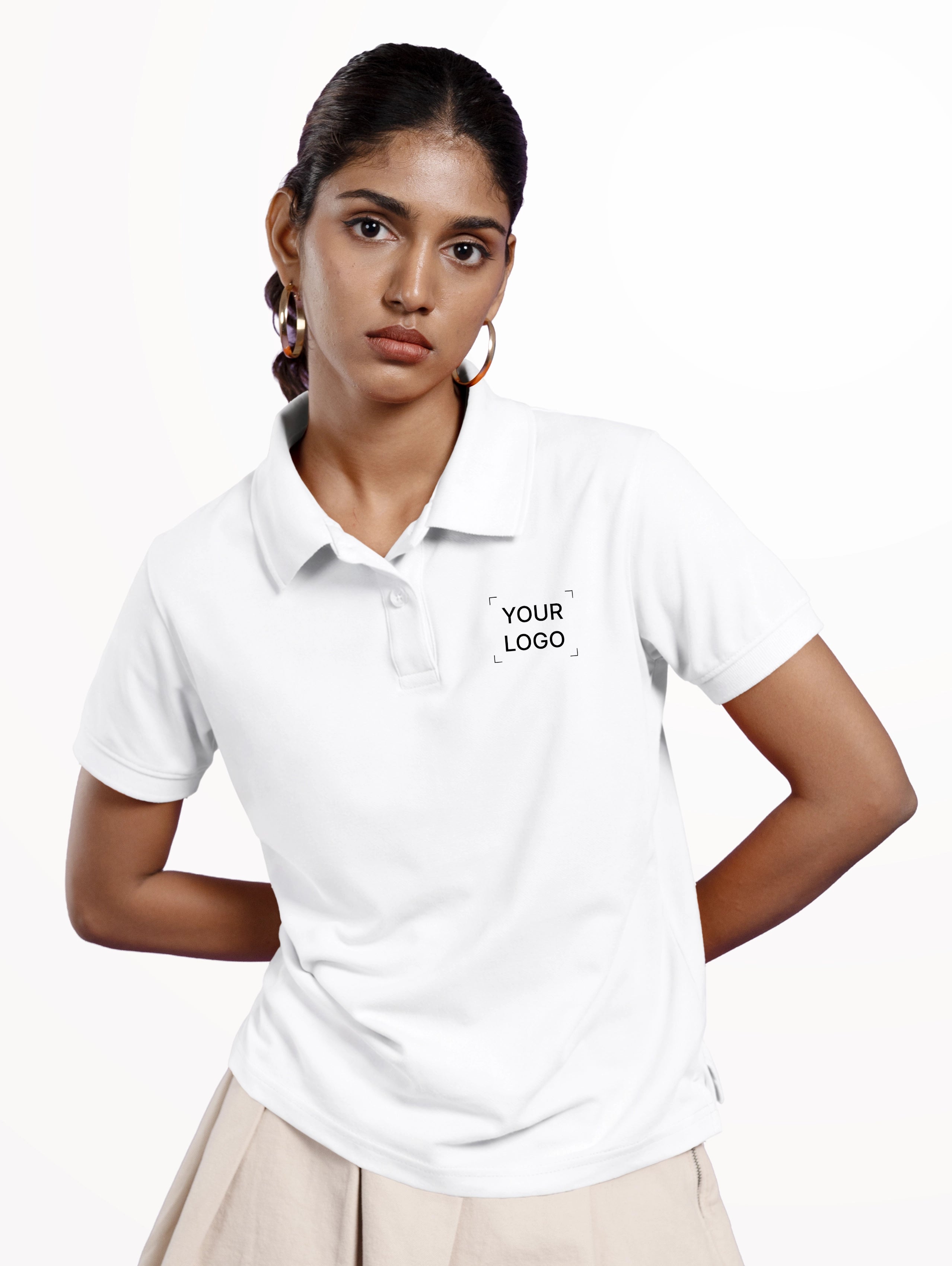 Women's Performance Polo - White