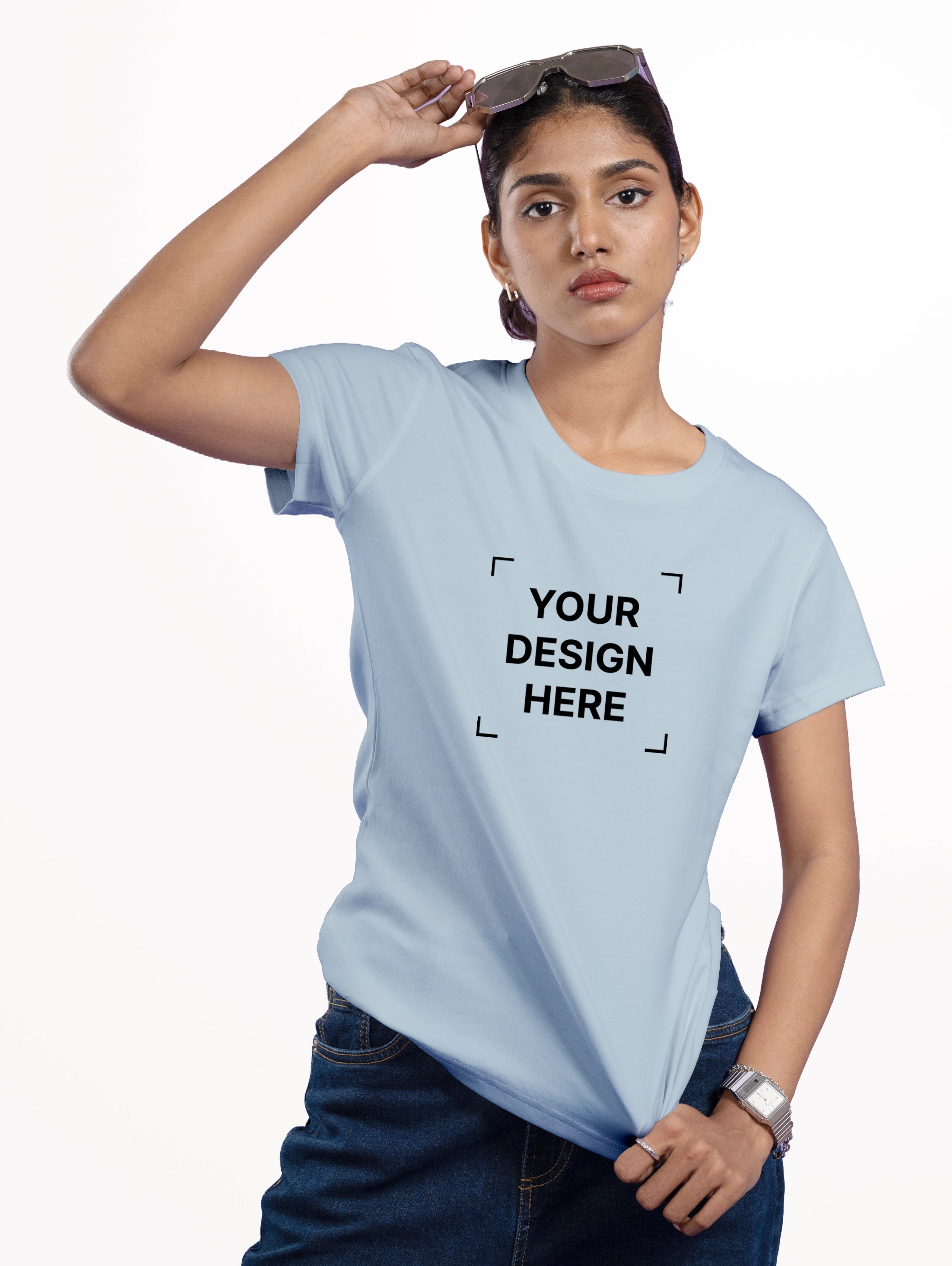 Women's Soft Touch T-Shirt - Light Blue