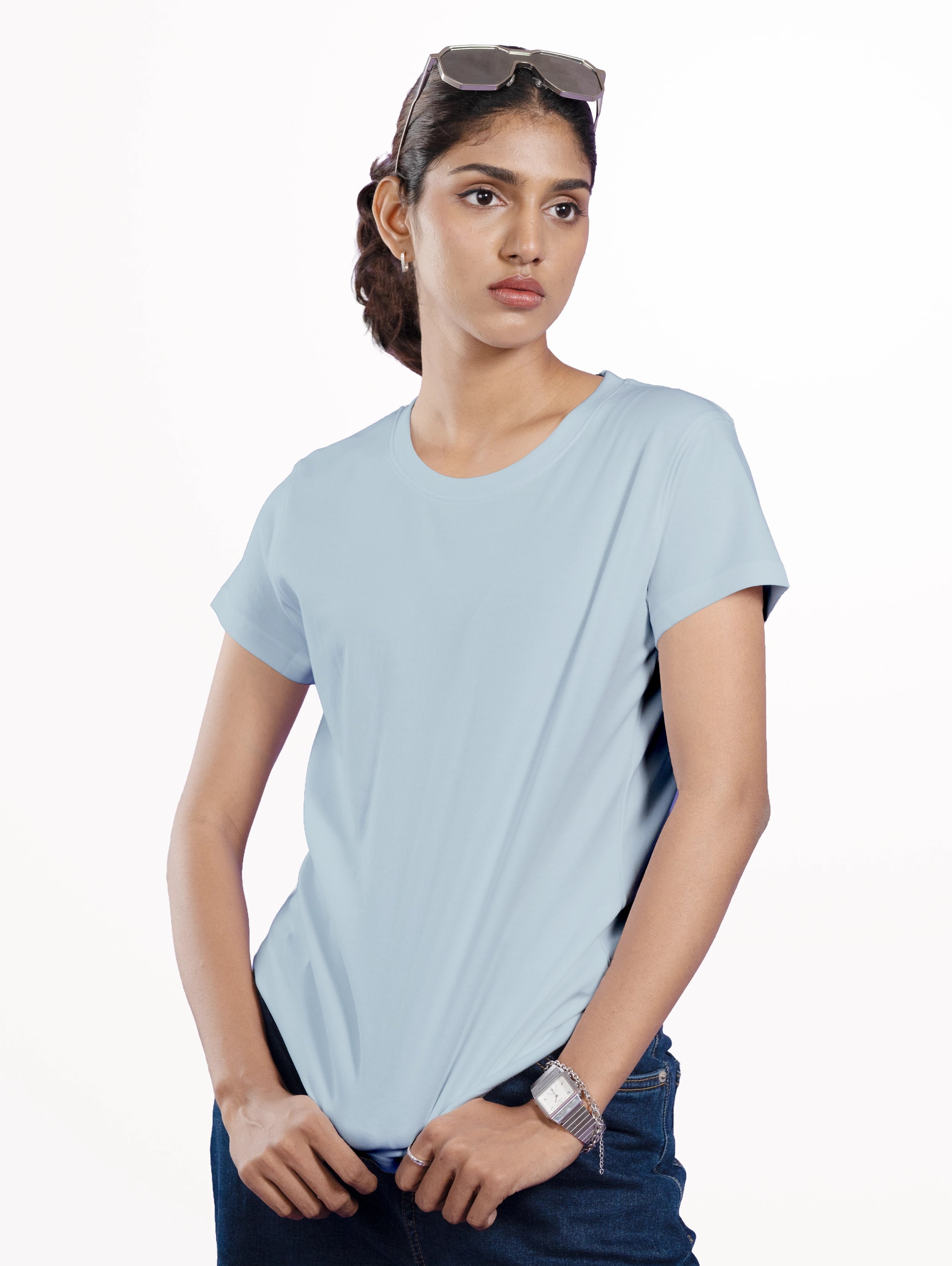 Women's Soft Touch T-Shirt - Light Blue