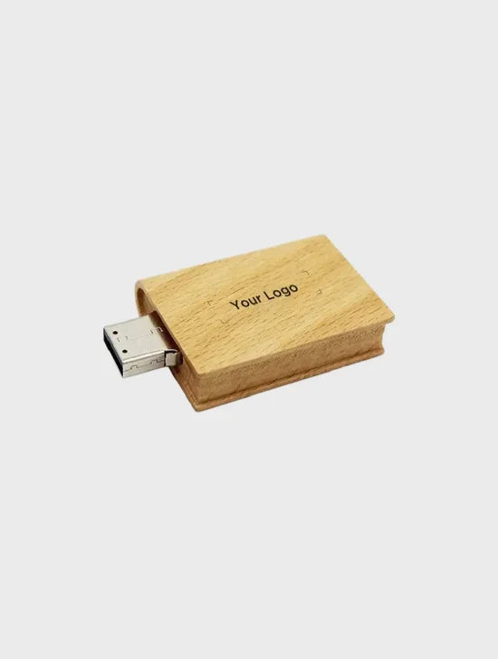 Wooden Book Pen Drive - 8GB