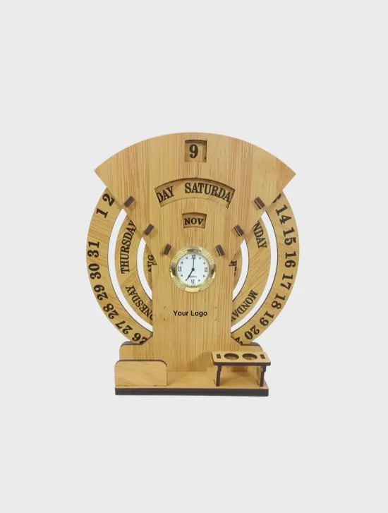 Wooden Table Calendar