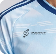 Custom cricket jersey design detail
