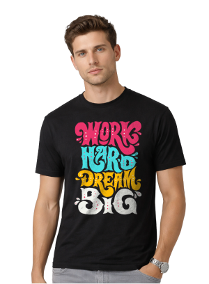 DTG printed t-shirt model