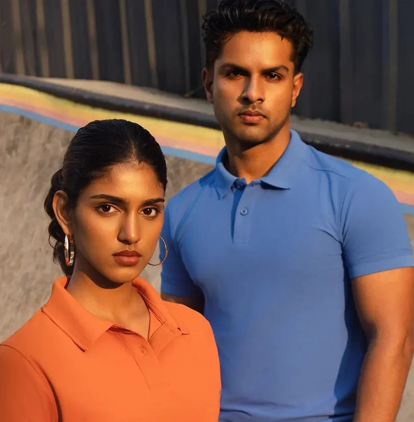 Models in custom polos