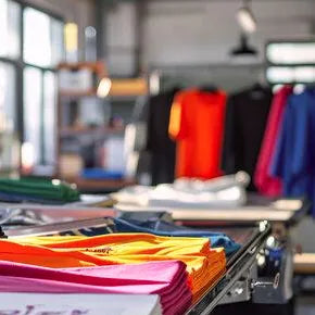 Bulk apparel in production